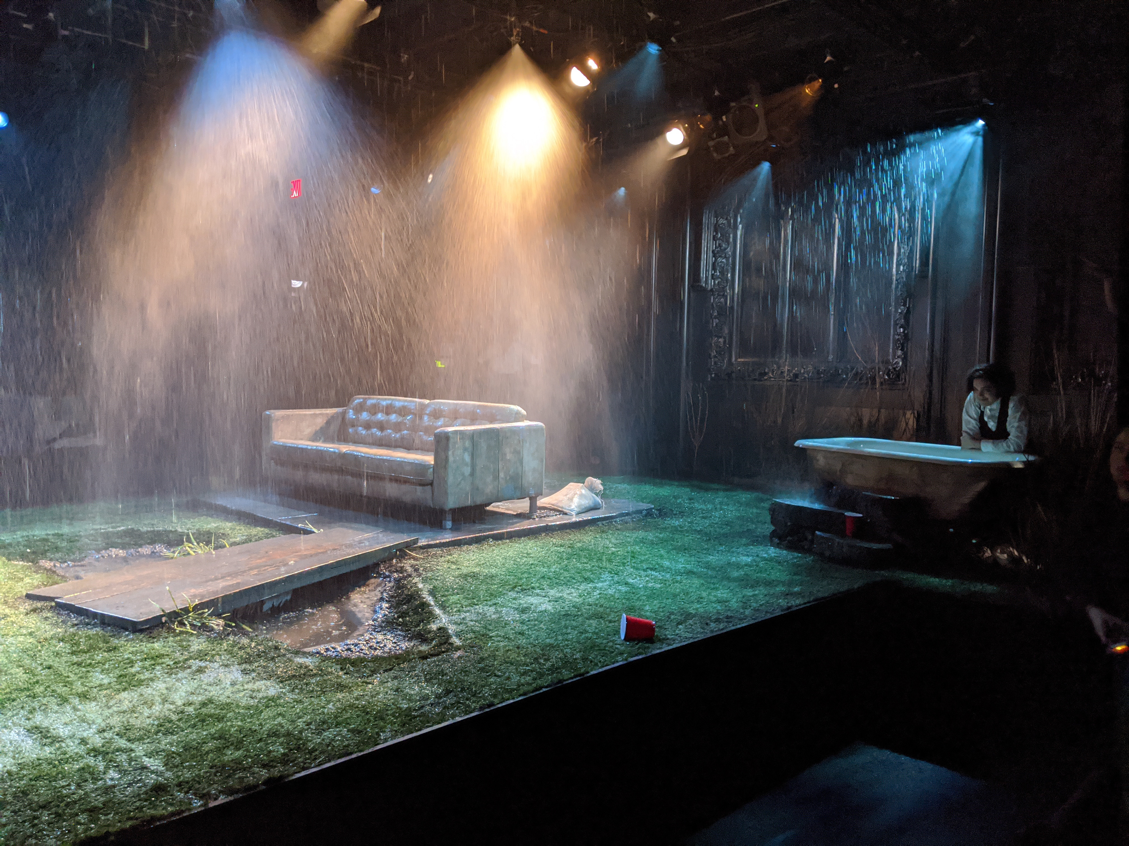 Full Stage Rain... several minutes long (Hunter College)