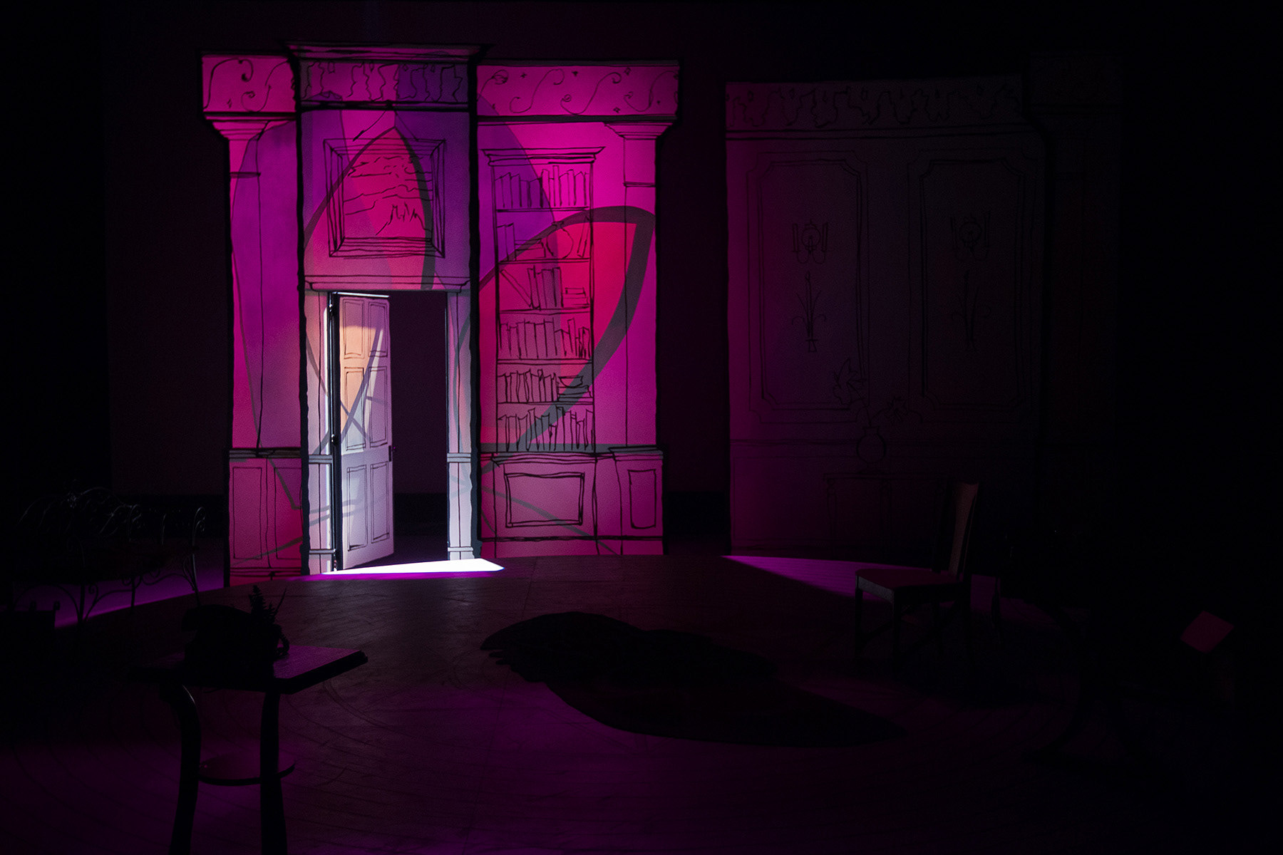 The invisible Harvey enters (Photo by Jack Looney)