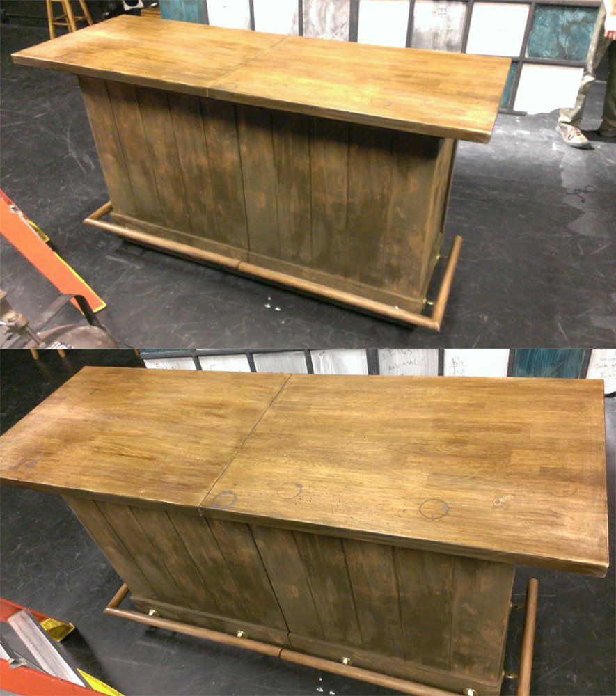 Bar (built to split in two) is versatile and has been used in numerous shows since