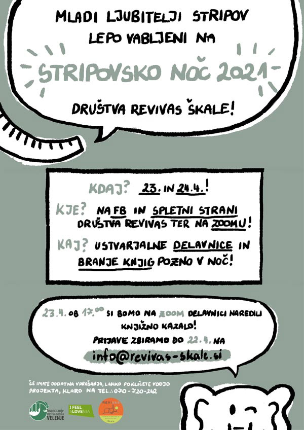 Plakat Stripovska noč.