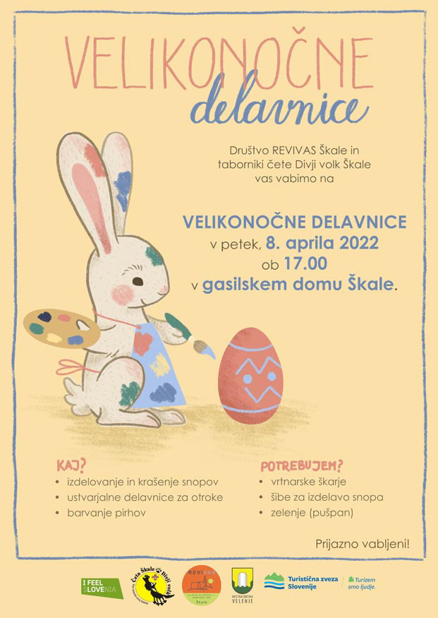 Vabilo velikonočne delavnice.