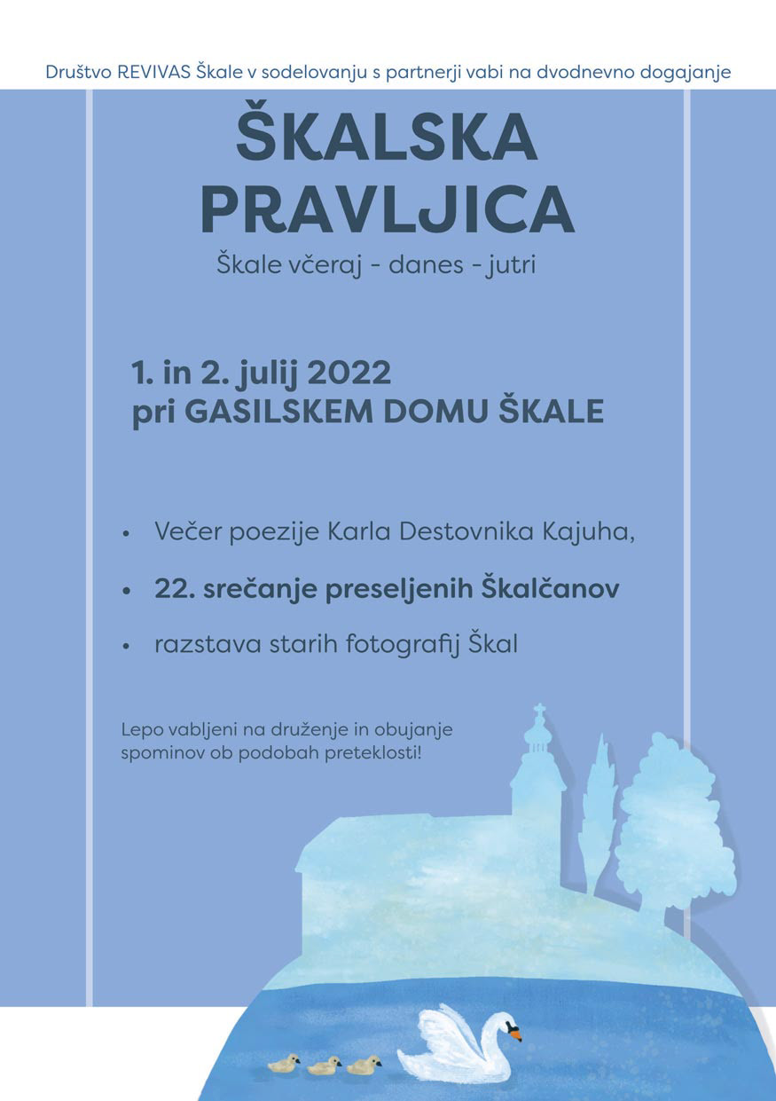 Letak Škalska pravljica, sprednja stran.