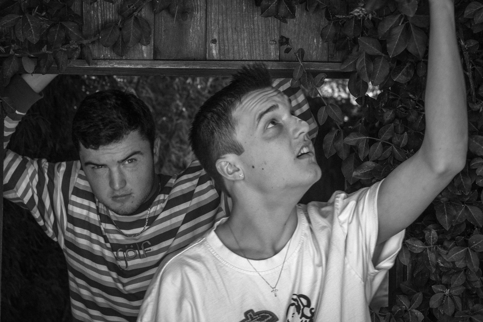 Family photos with Jack and Conlan.