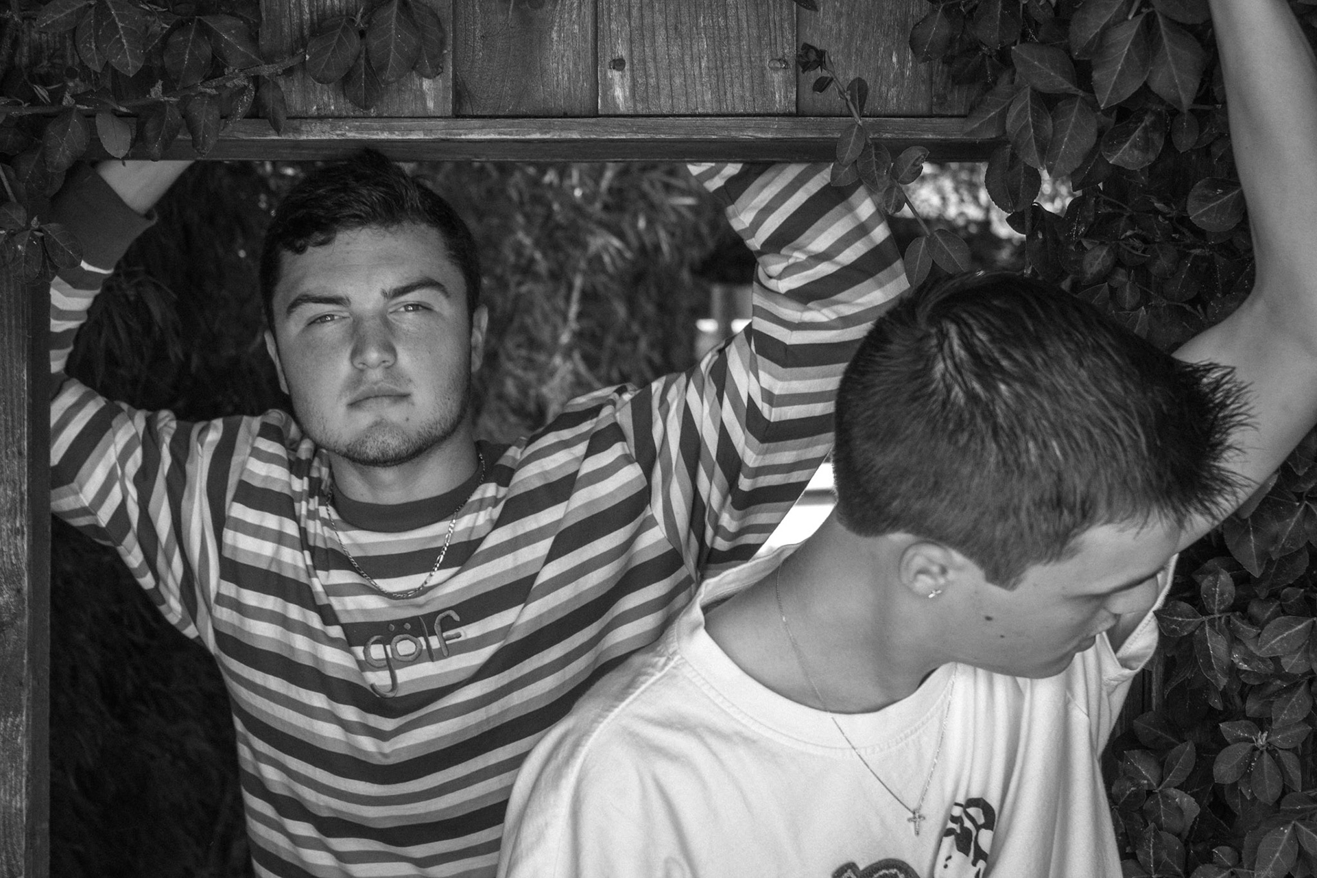 Family photos with Jack and Conlan.