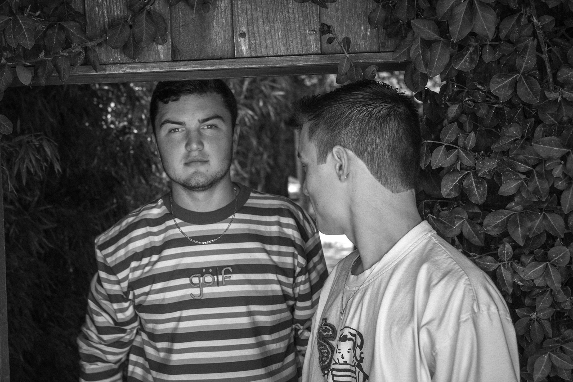 Family photos with Jack and Conlan.