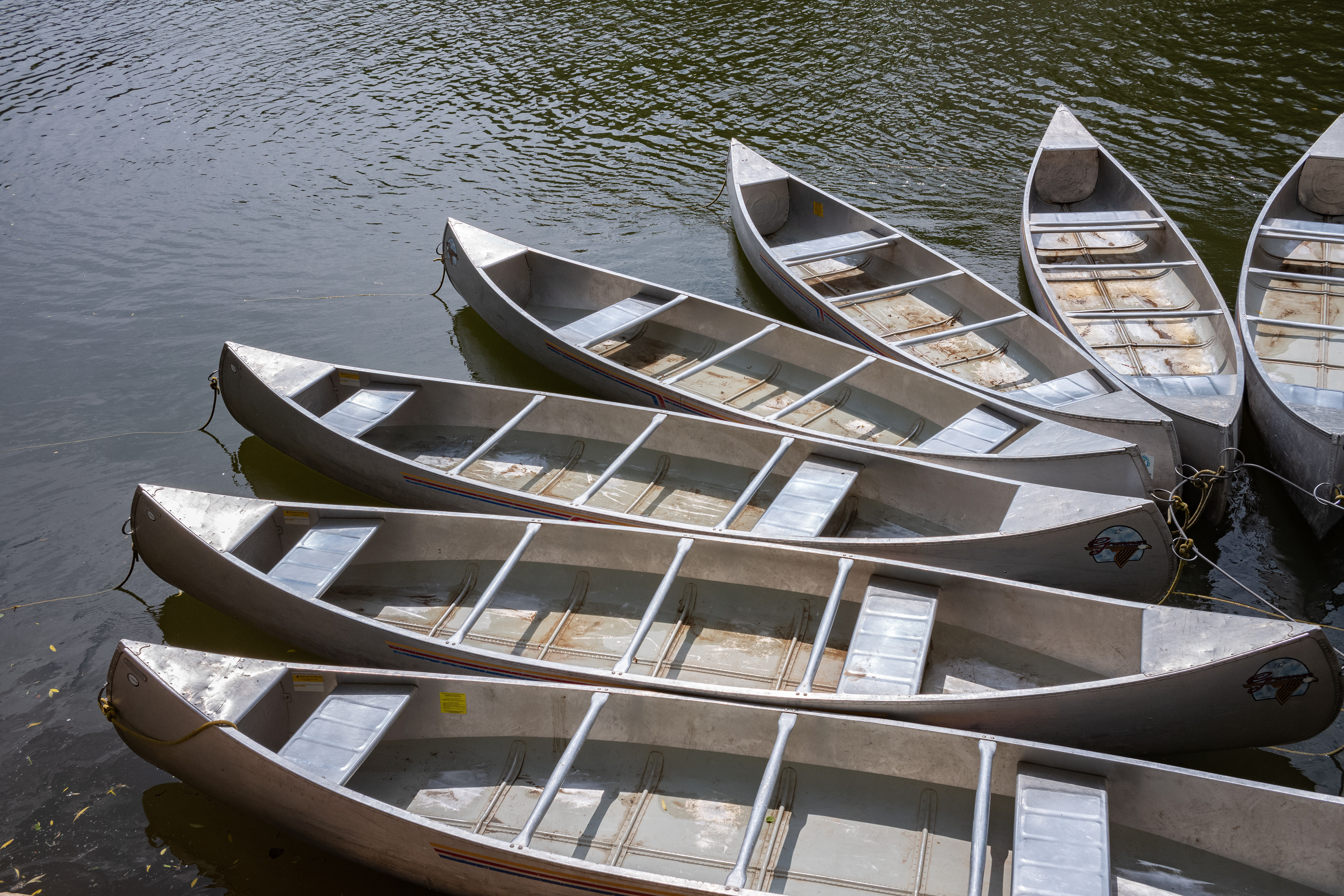 Canoes on The Wye