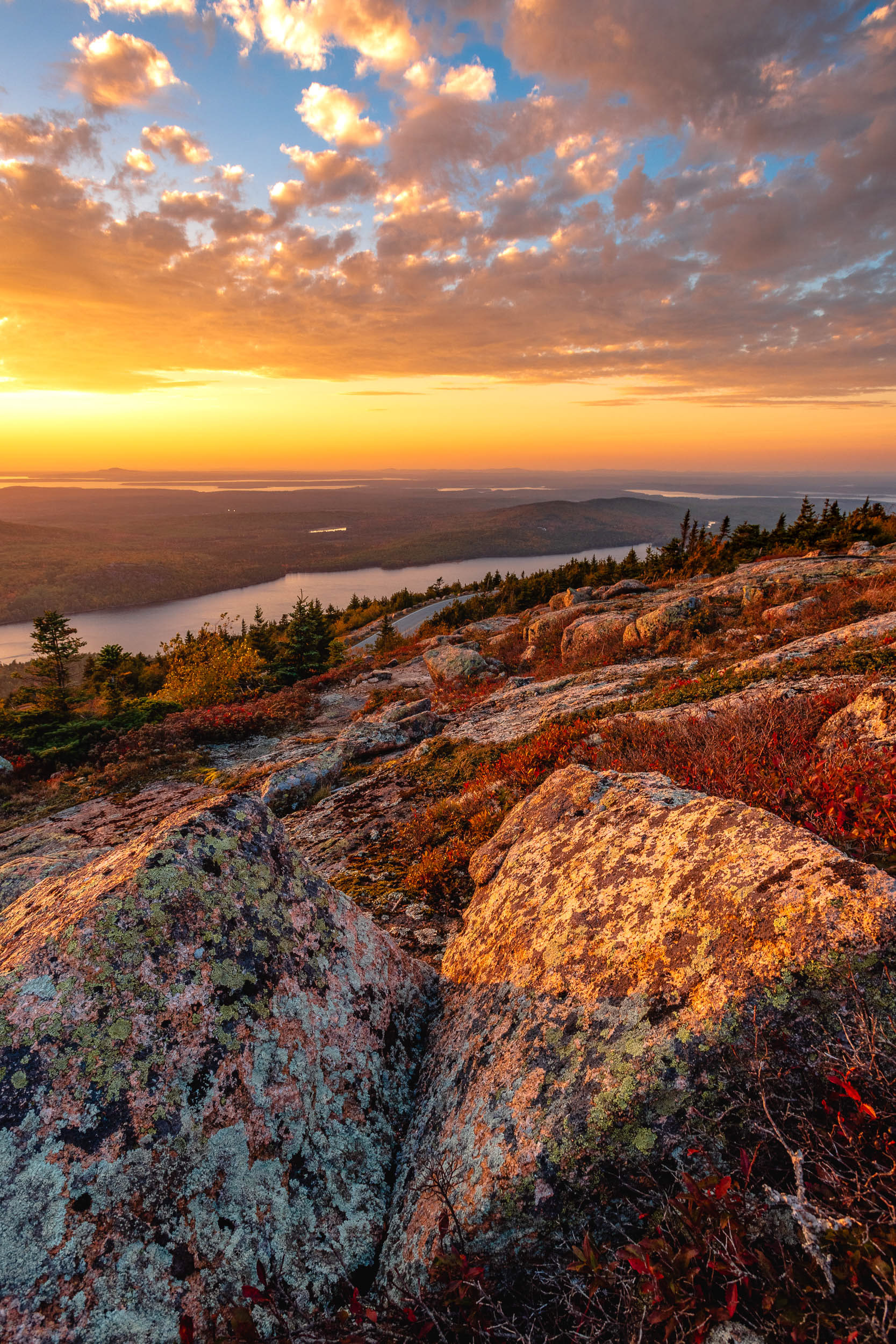 Acadia National Park Sunset on Cadillac Mountain