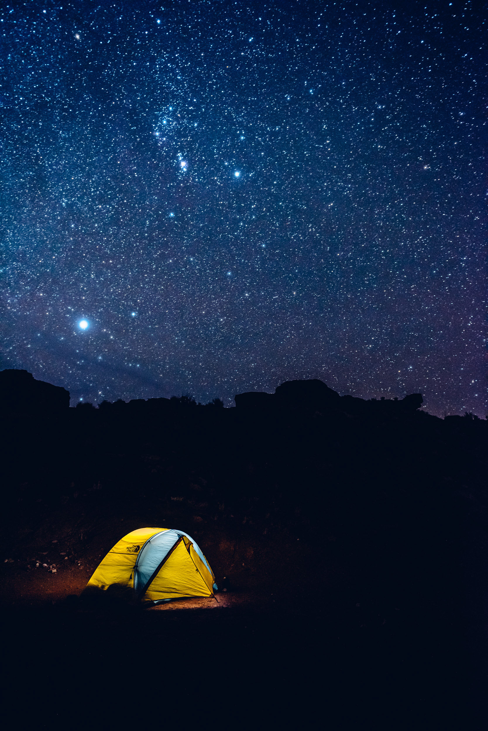 Winter Camping in the Desert