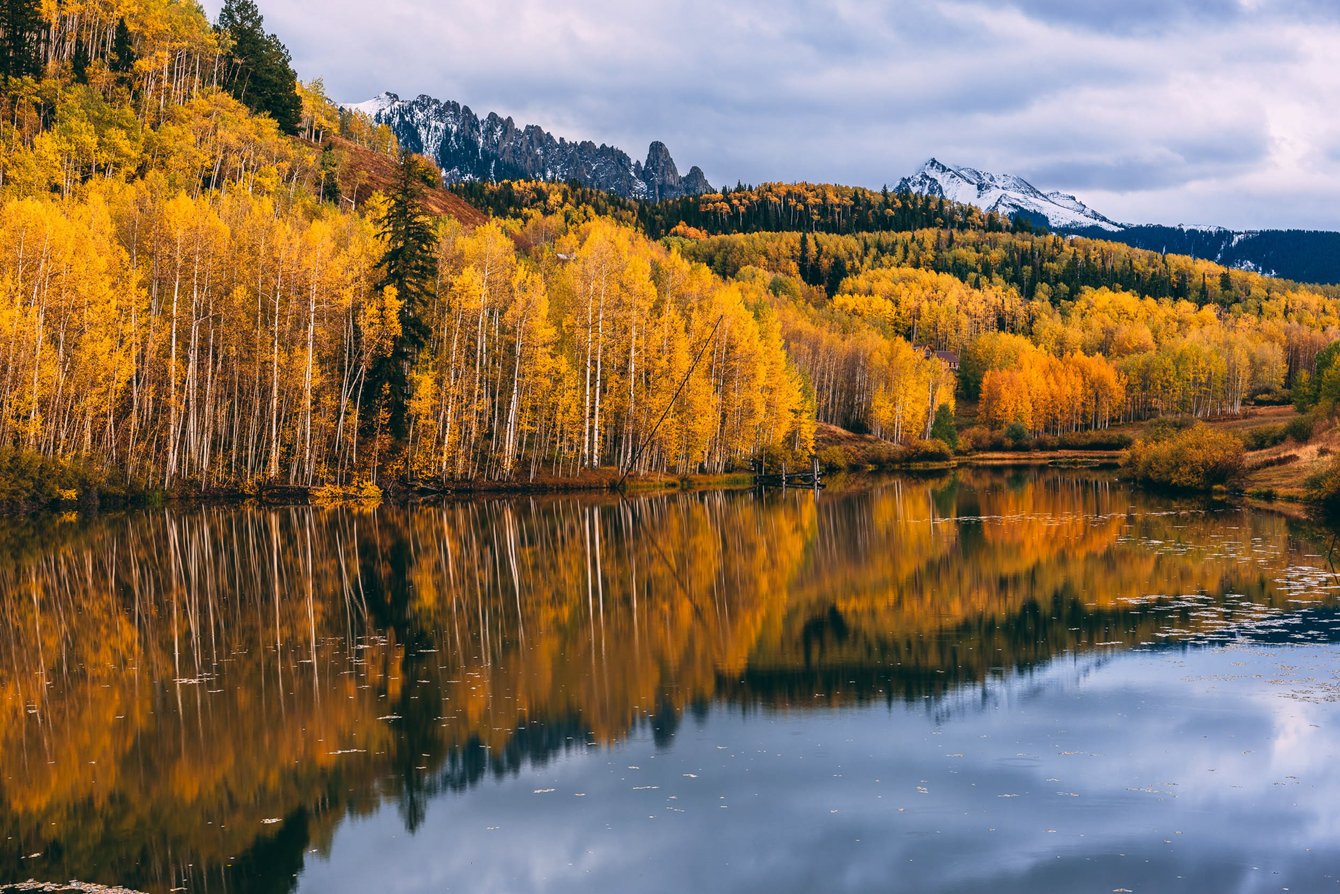 Autumn Lake Reflection, San Miguel County