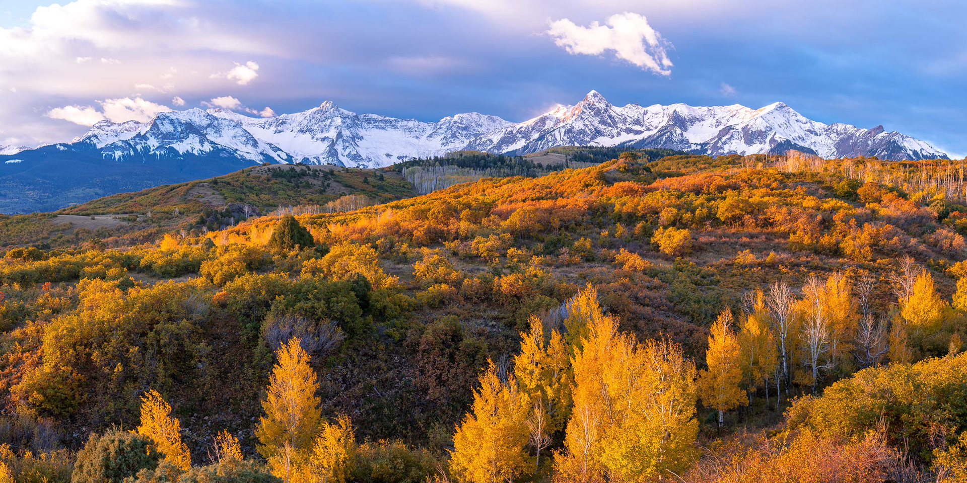 Dallas Divide Autumn Sunrise Panorama