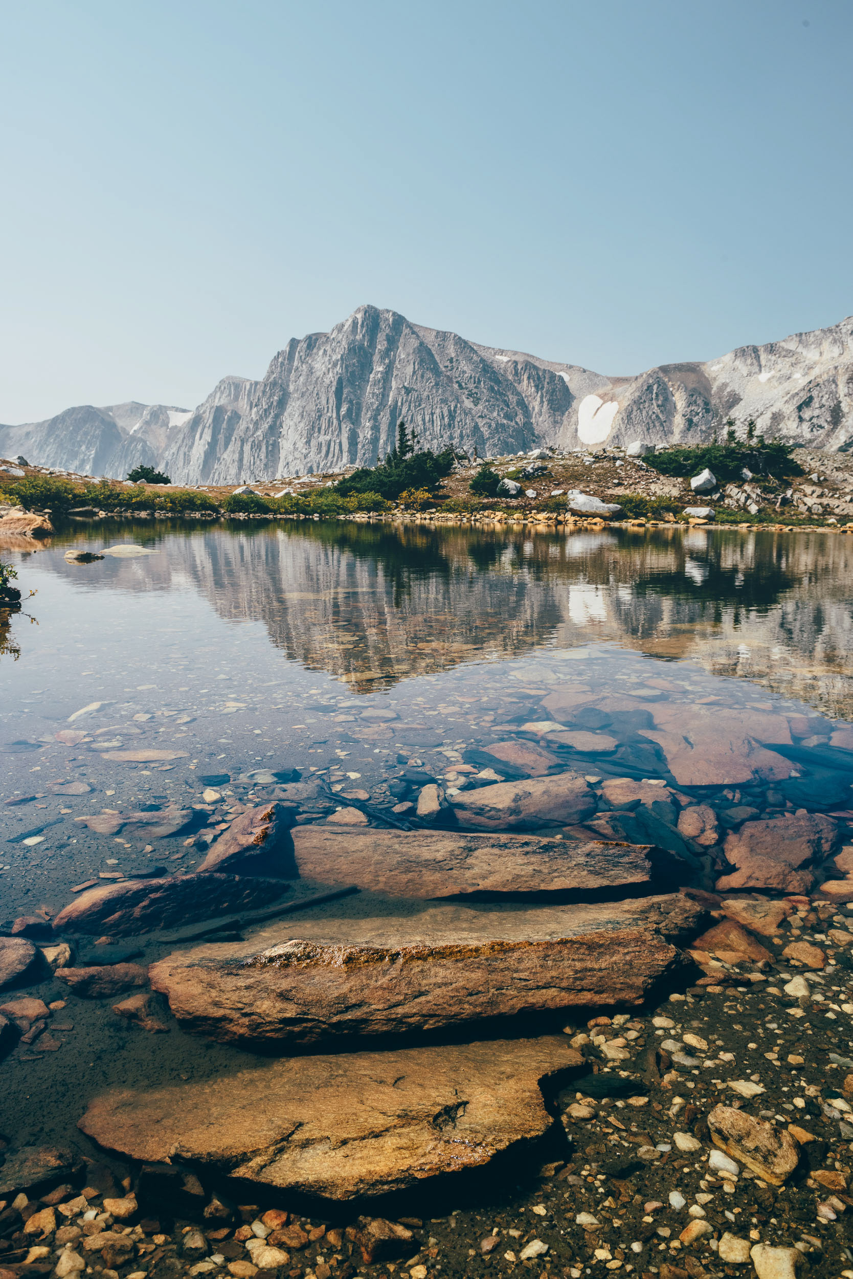 Snowy Range Lake Reflection