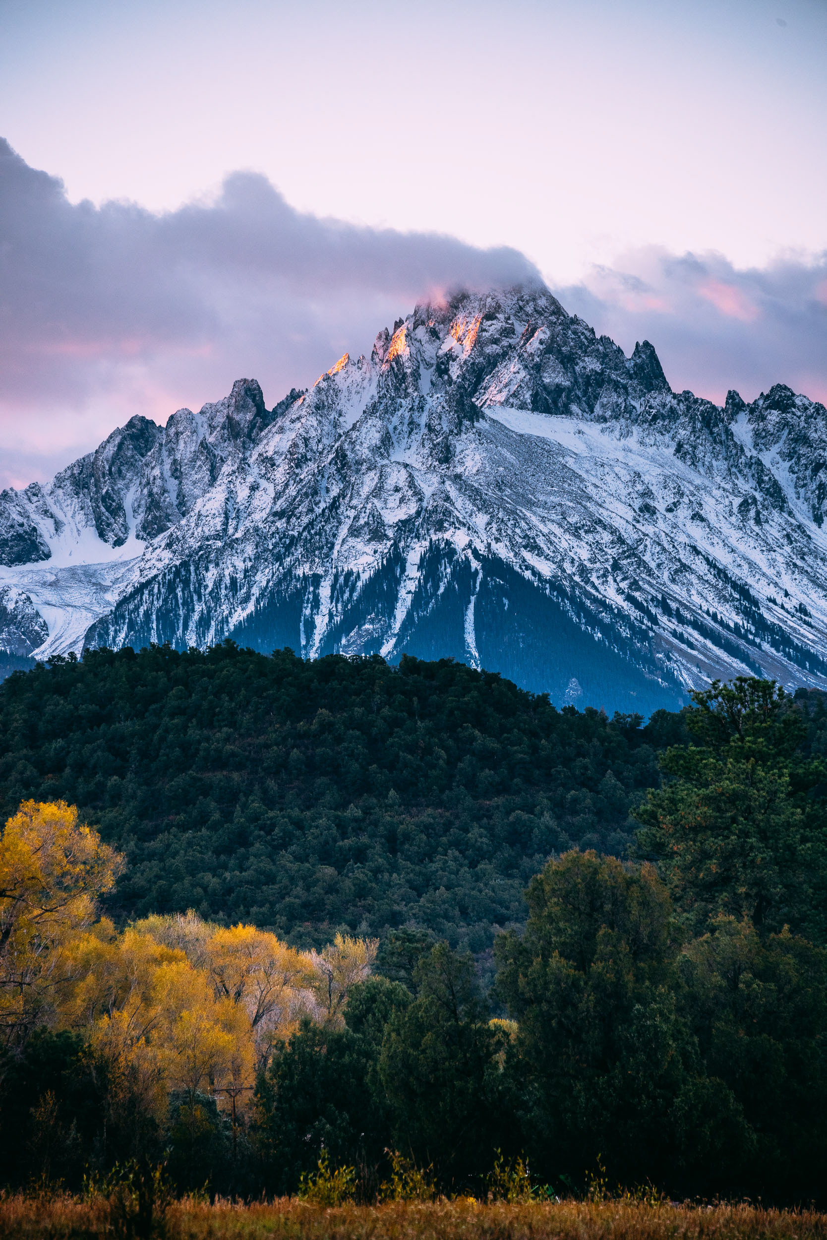 Mount Sneffels Autumn Sunrise Alpenglow