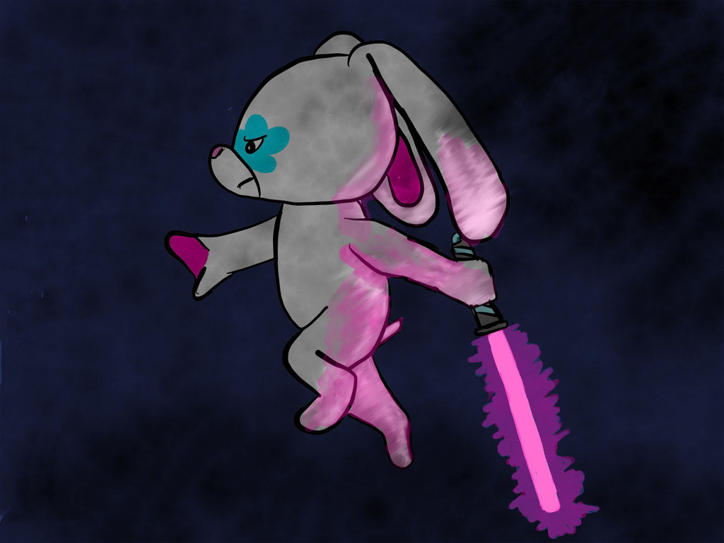 Flora with Lightsaber - Adobe Fresco
