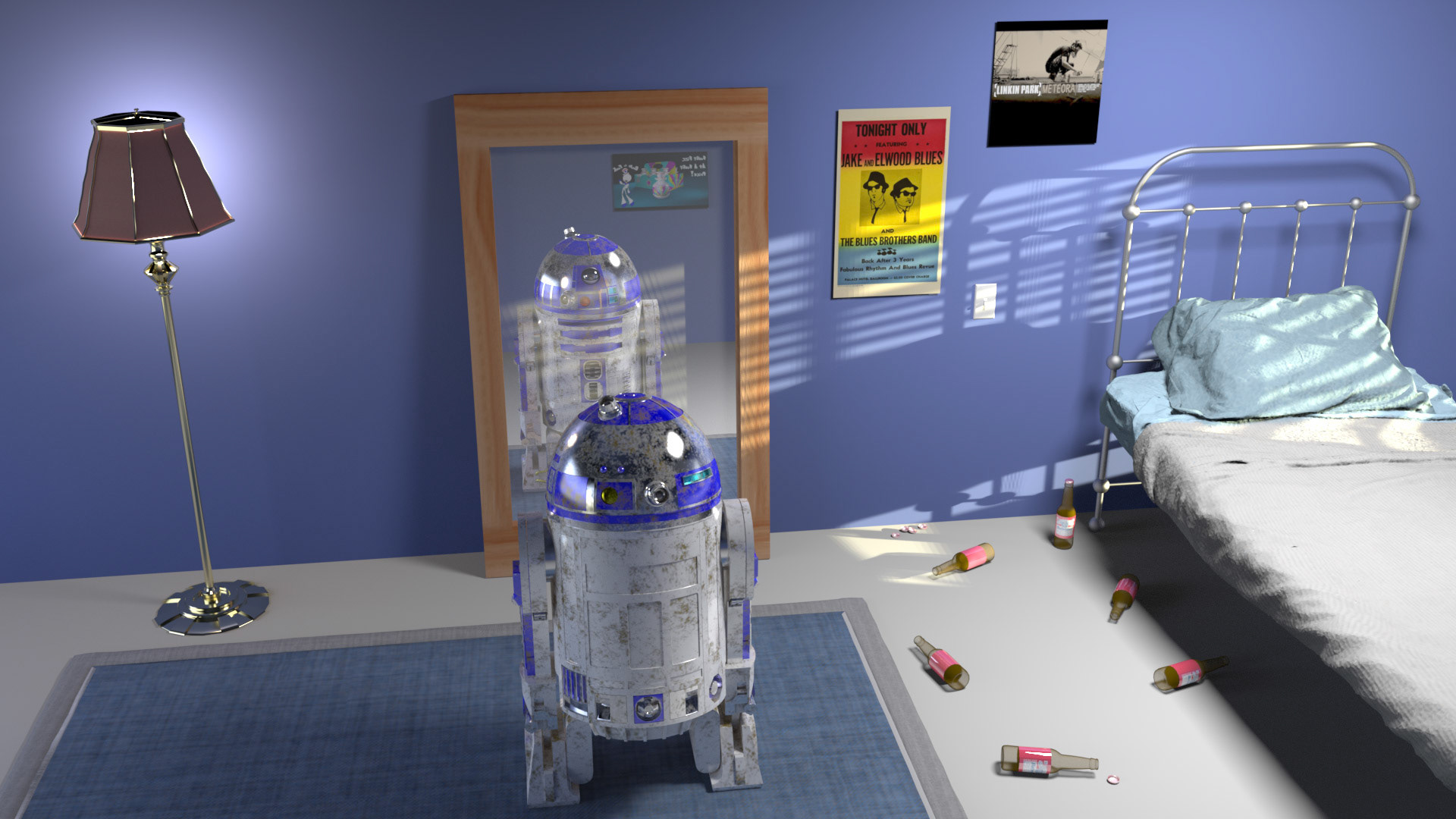 Texture and Render Project - Reflection - Maya, Renderman