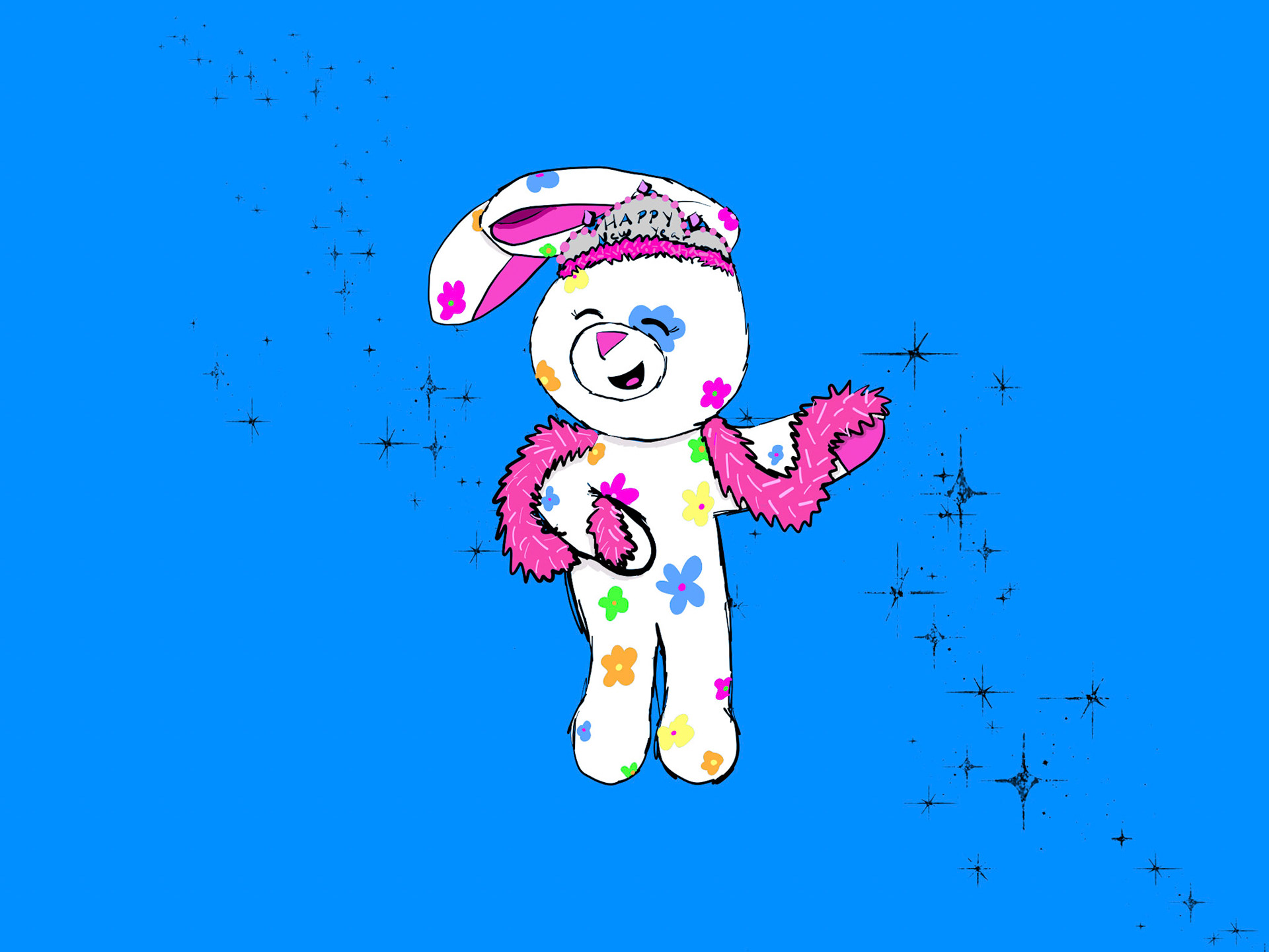 New Year Flora - Adobe Fresco