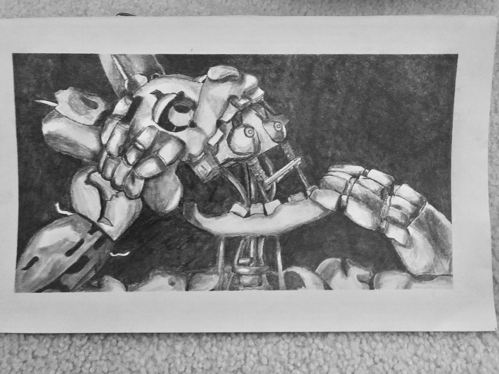 Springtrap Unmasked - Graphite, 2019