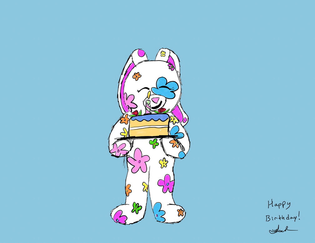 Birthday Flora - Adobe Fresco