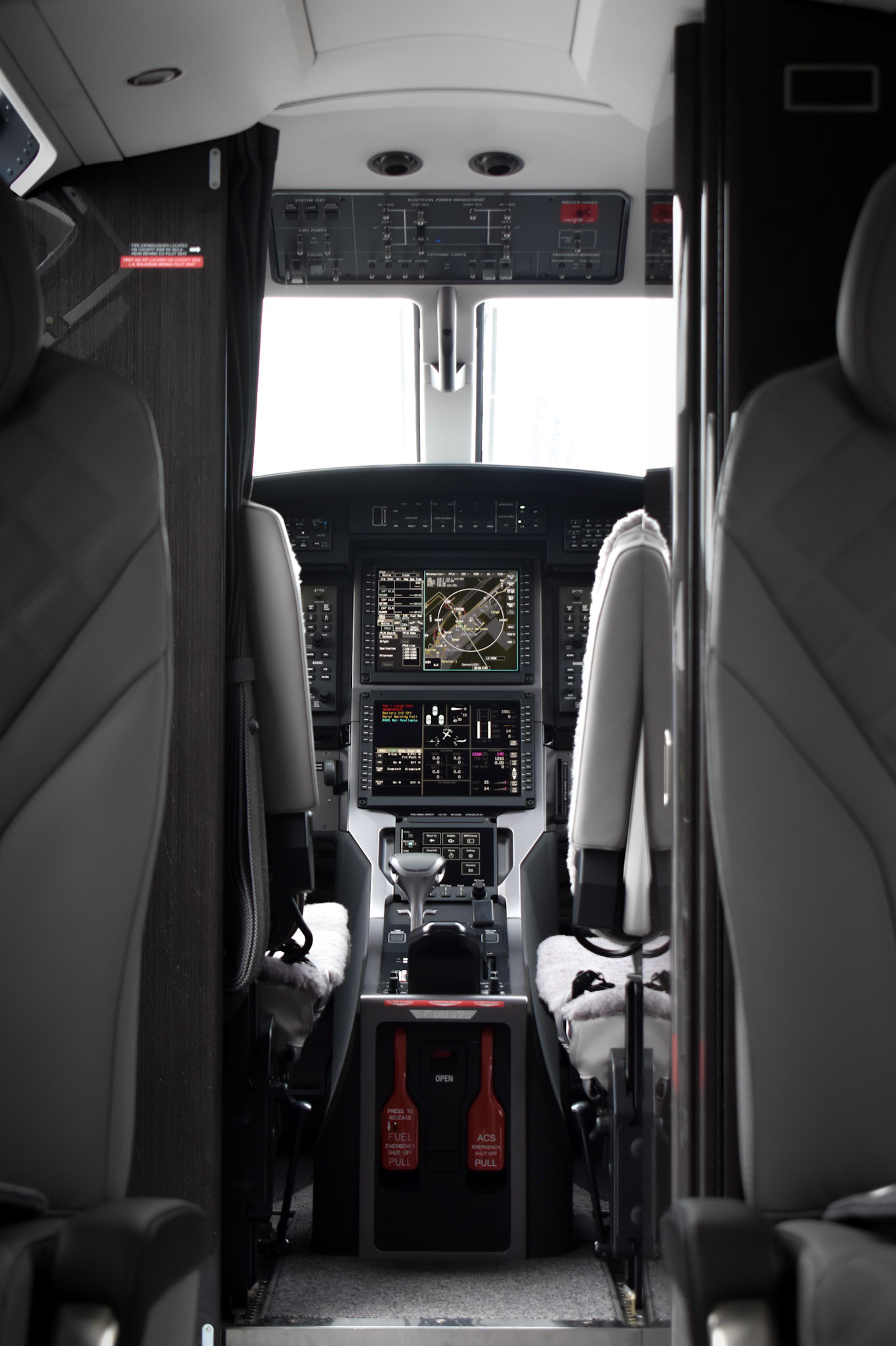 Cockpit of a PC12