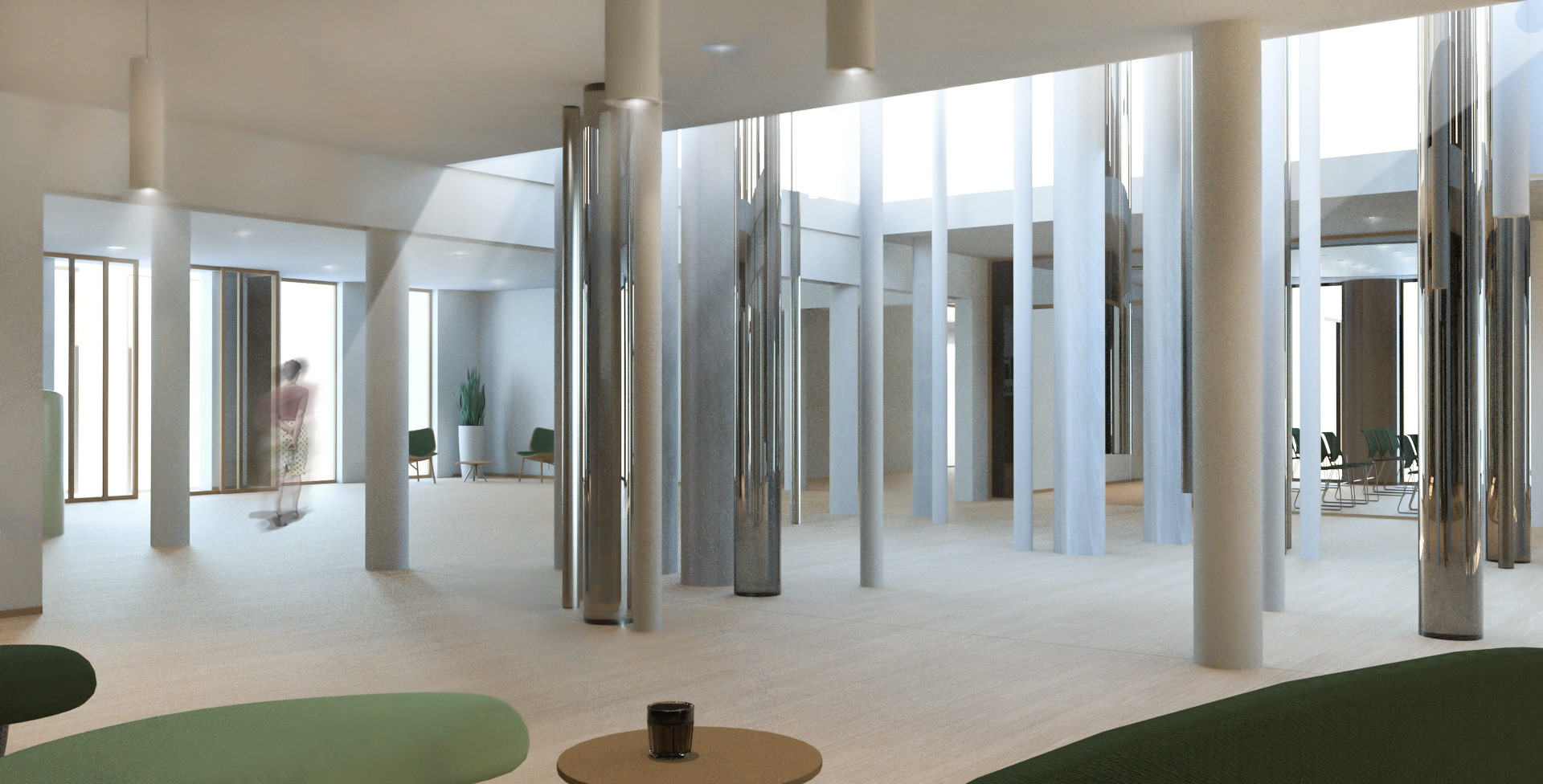 HELIOS KLINIK BAD SCHWALBACH | Interior Design + lighting, shading, rendering