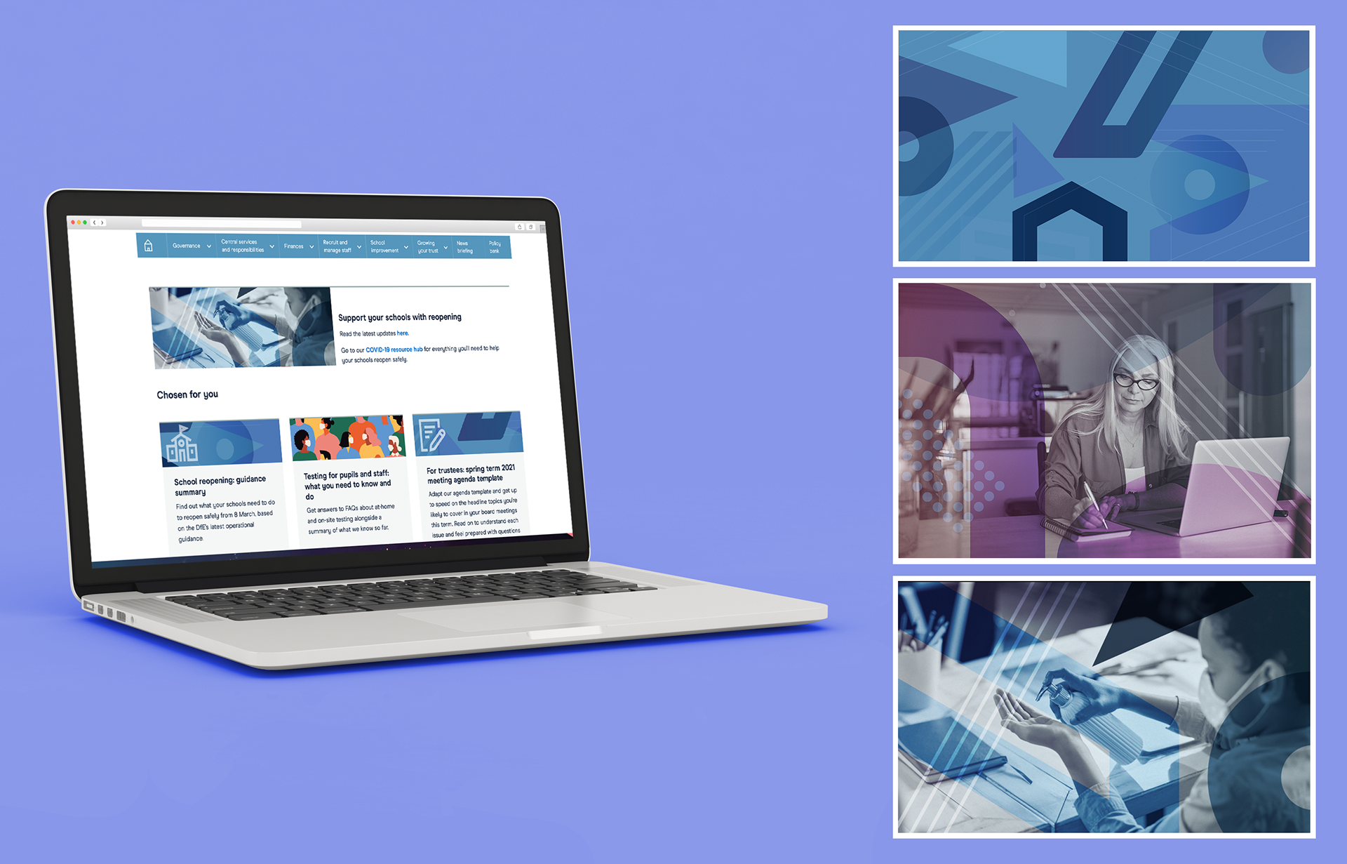 Website Design and the style for the graphics