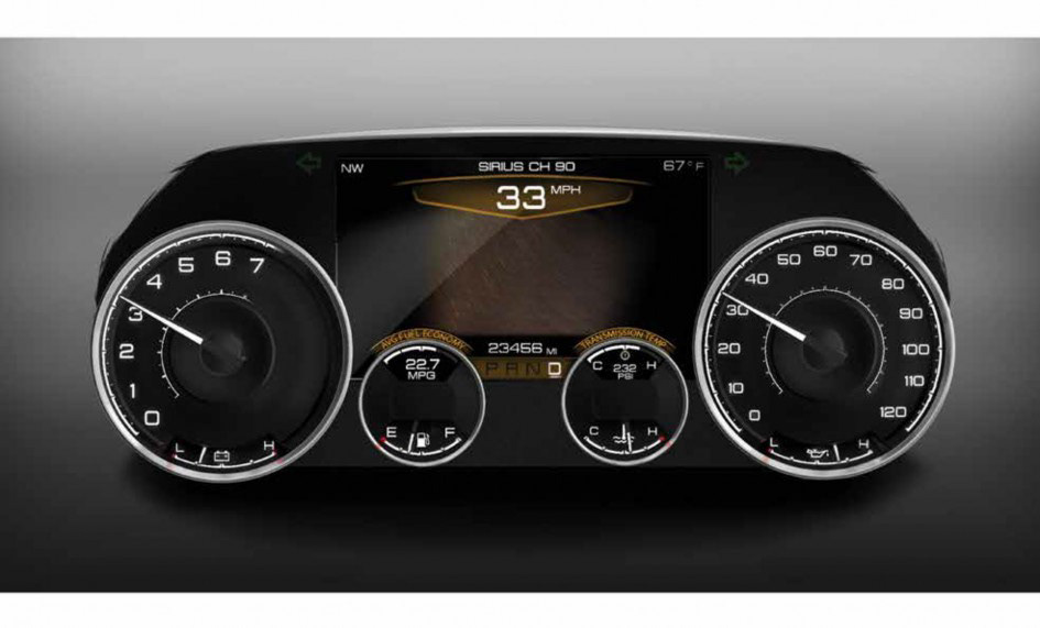 Automotive dash digital & analog synergy