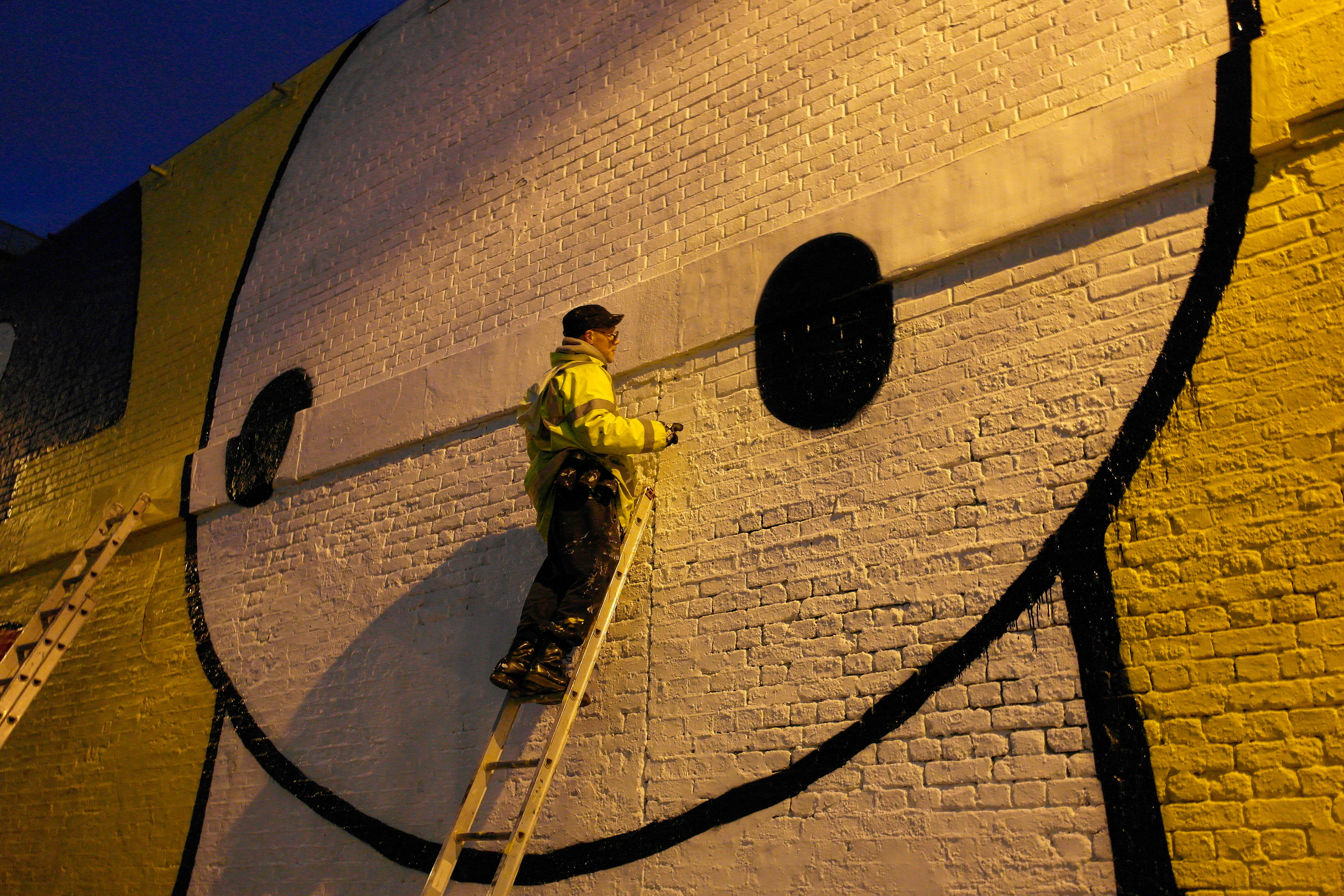 STIK at work in London, UK