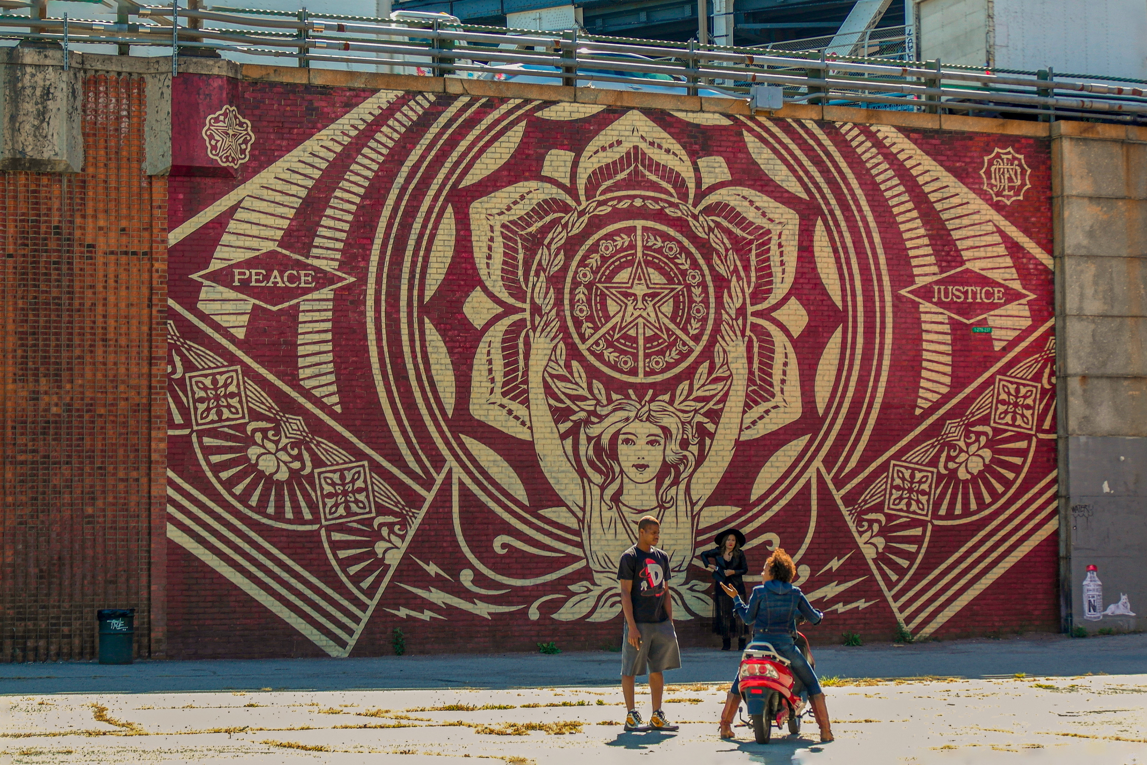 Art by Obey in NYC, USA