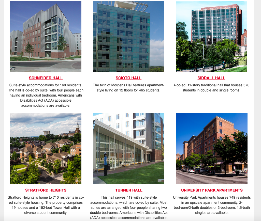 Original Housing Communities page