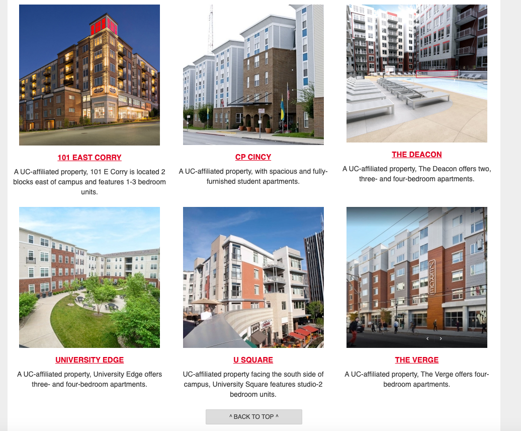 Original Housing Communities page