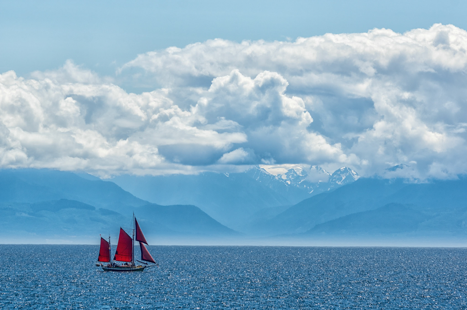 taken from Victoria, BC, looking over Juan de Fuca Strait