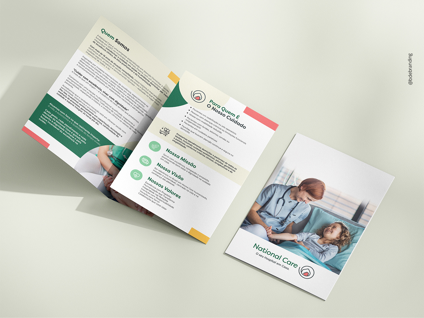 Logo Home Care Folder Identidade VIsual