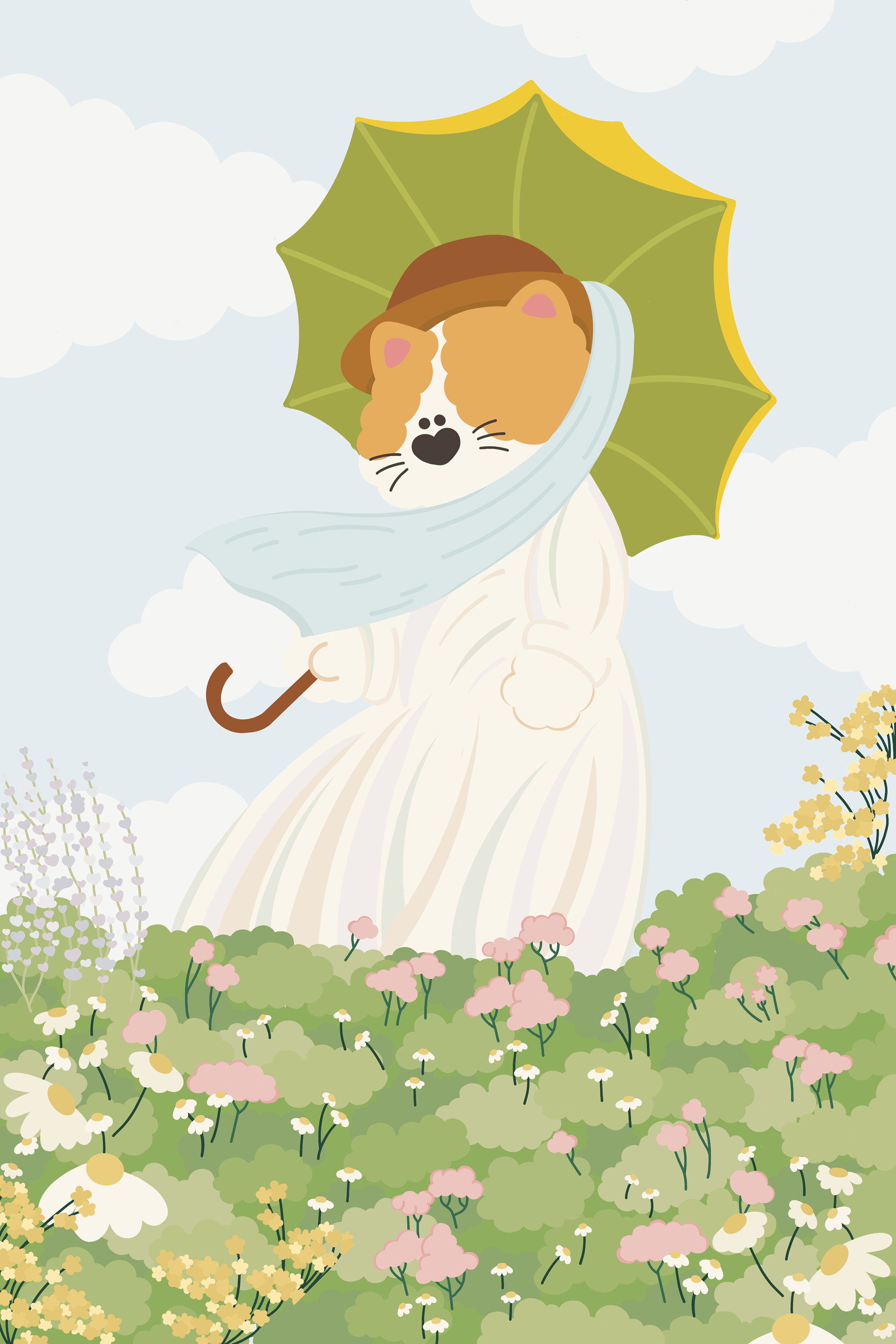 Lady with an umbrella