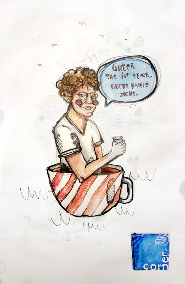 ILLUSTRATION, KAFFEETÜTE