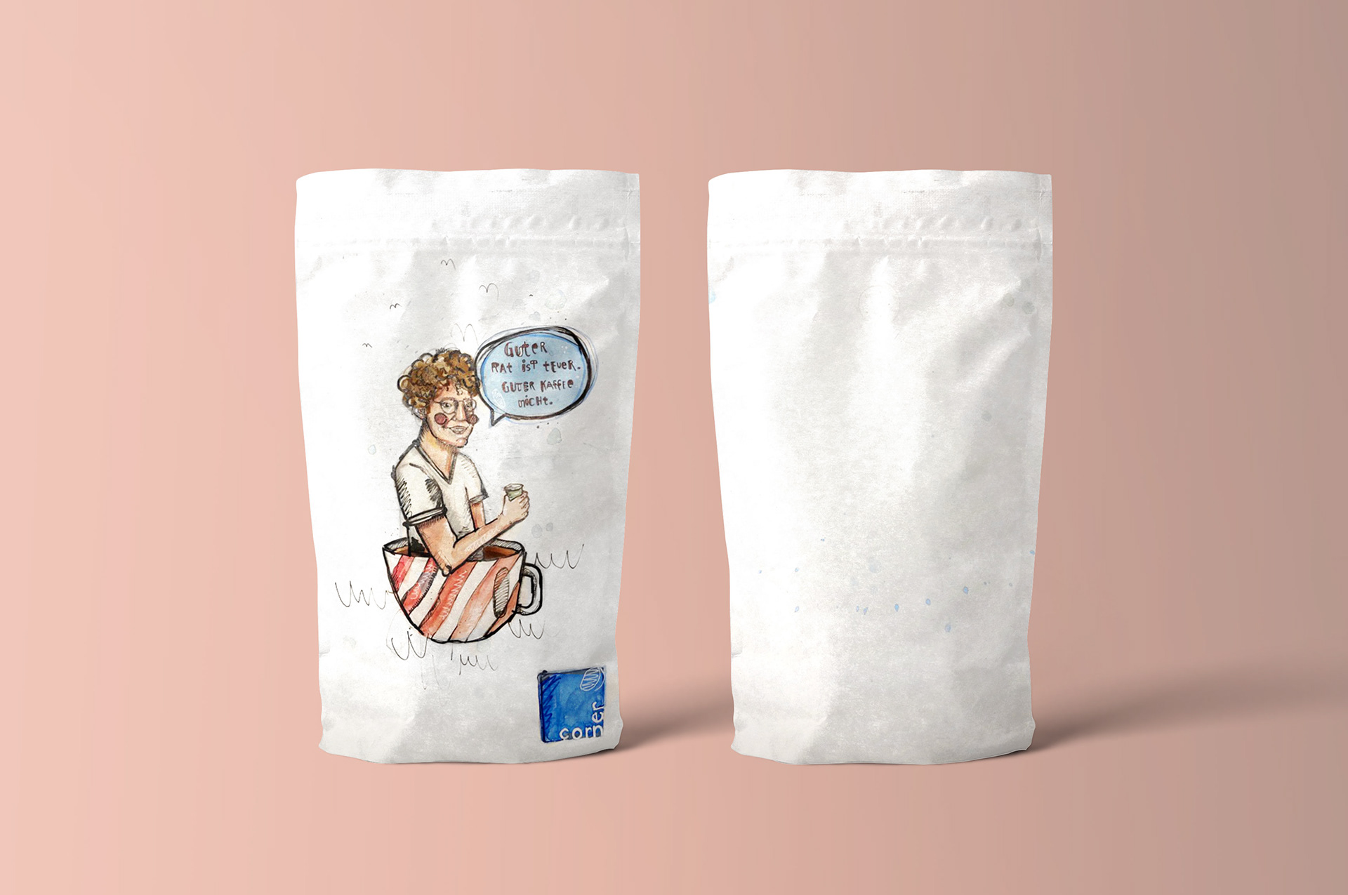 ILLUSTRATION, KAFFEETÜTE
