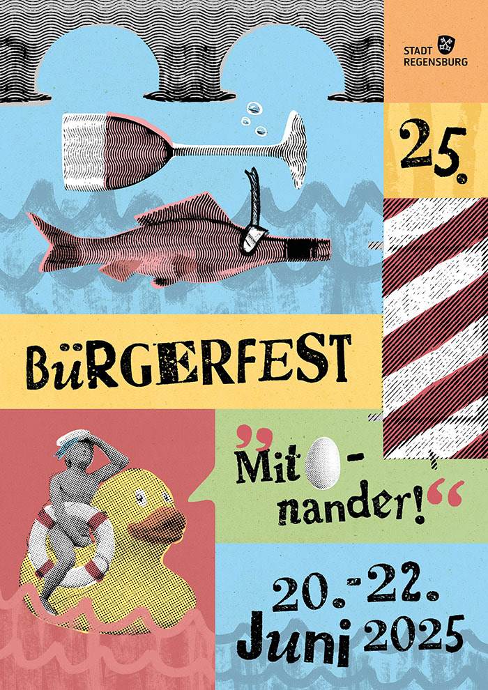 GESTALTUNGSLINIE, BÜRGERFEST REGENSBURG