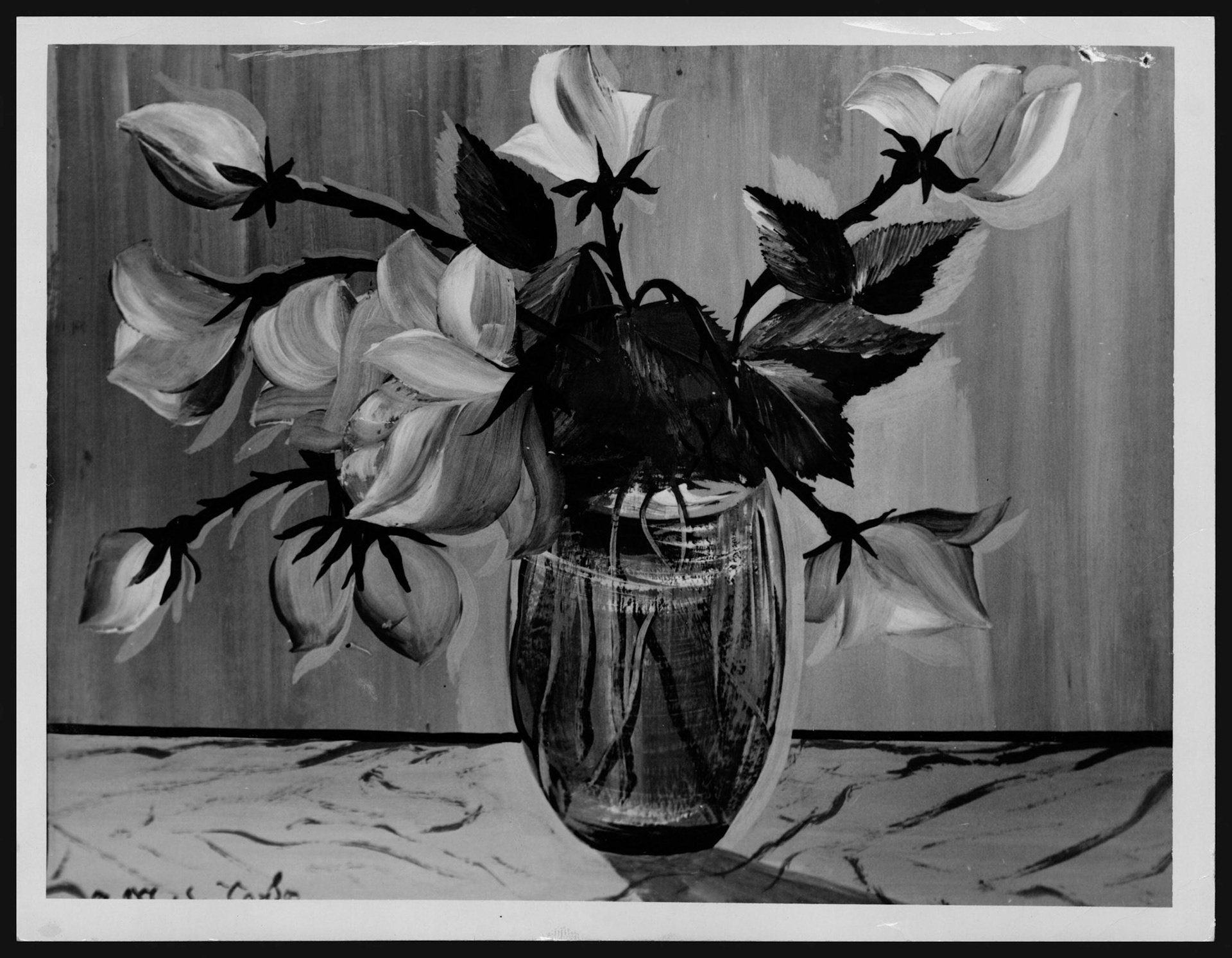 Acuarela de Bienvenido Méndez Carlo.Julio 4, 1948