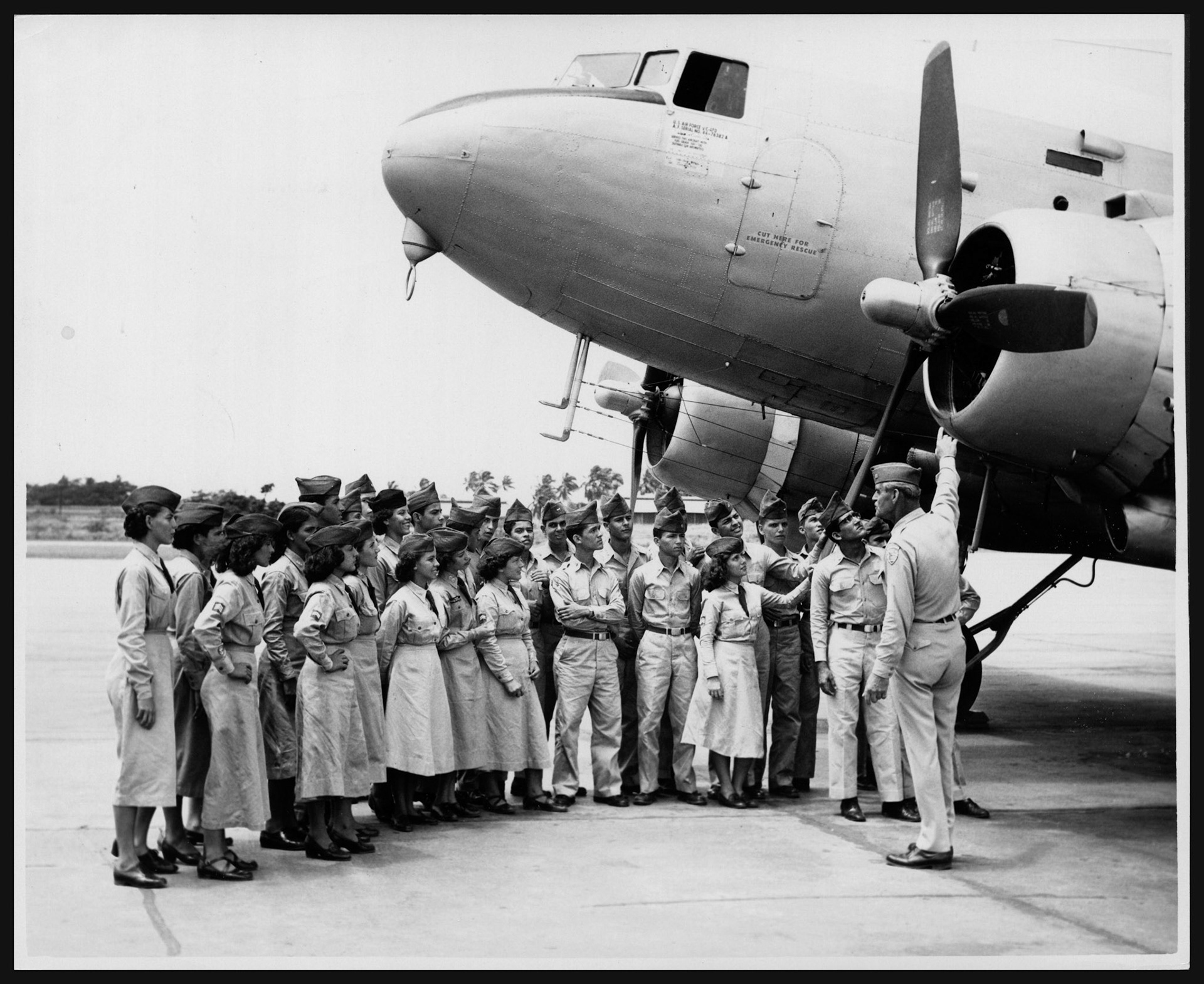 Unidades de la Patrulla Aérea Civil en la Base Ramey, Aguadilla.Junio 18, 1952