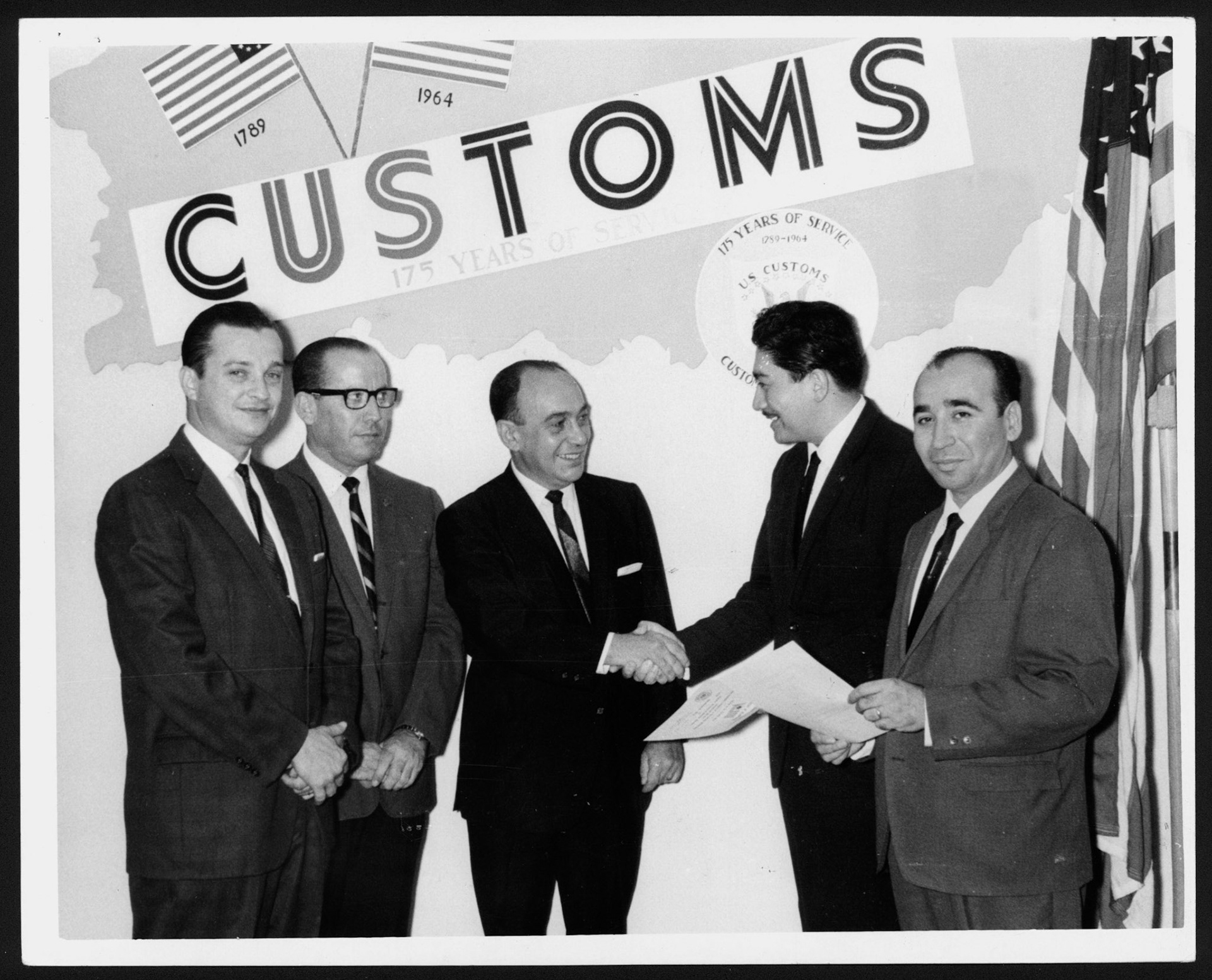 Efraín Picón, Jesús M. Martínez, Pedro R. Acevedo, Julio E. Escobar y Juan Olmos Luco.Septiembre 9, 1965