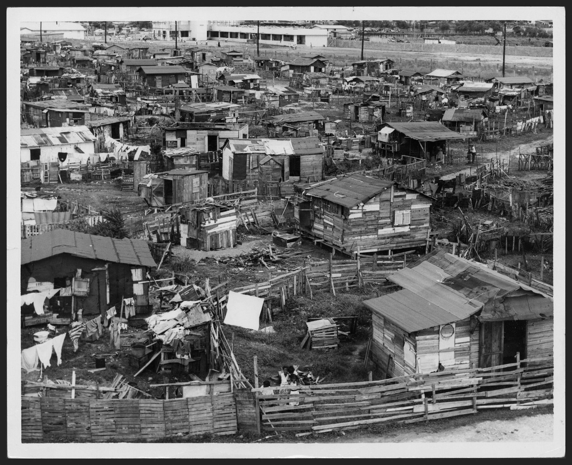 Vista del arrabal Corea en La Cantera.Junio 1, 1954