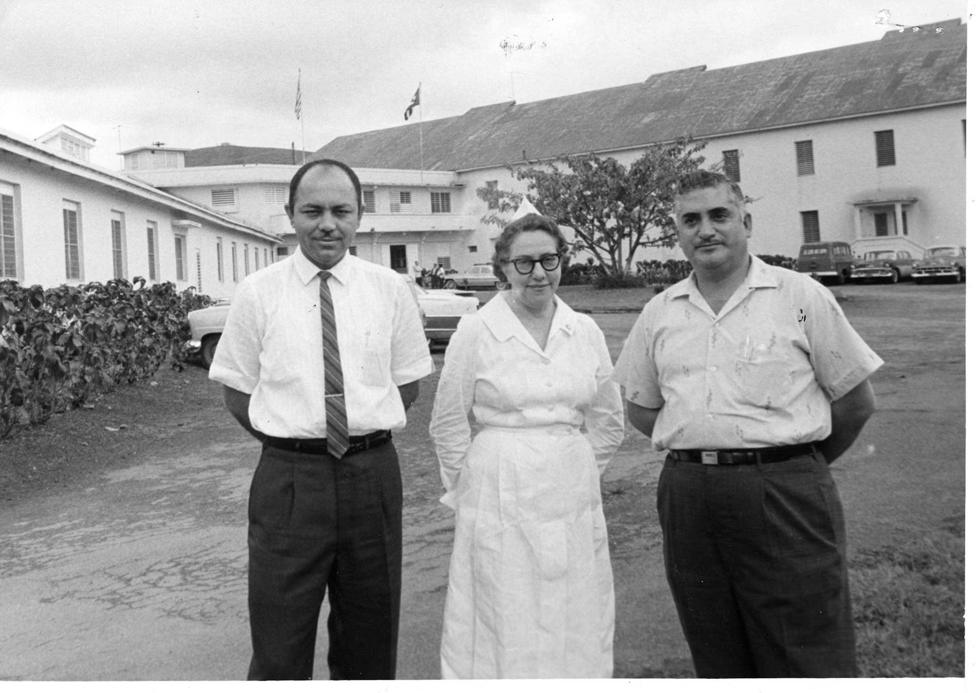 Miembros del personal del hospital antituberculoso de Cayey.Abril 16, 1963