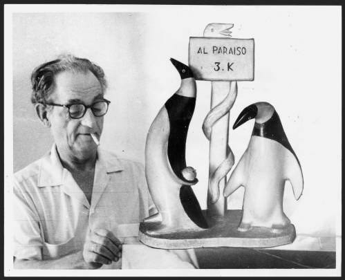 En Instituto de Cultura: Abren Hoy Exposición Obras Escultor Compostela.Enero 15, 1965