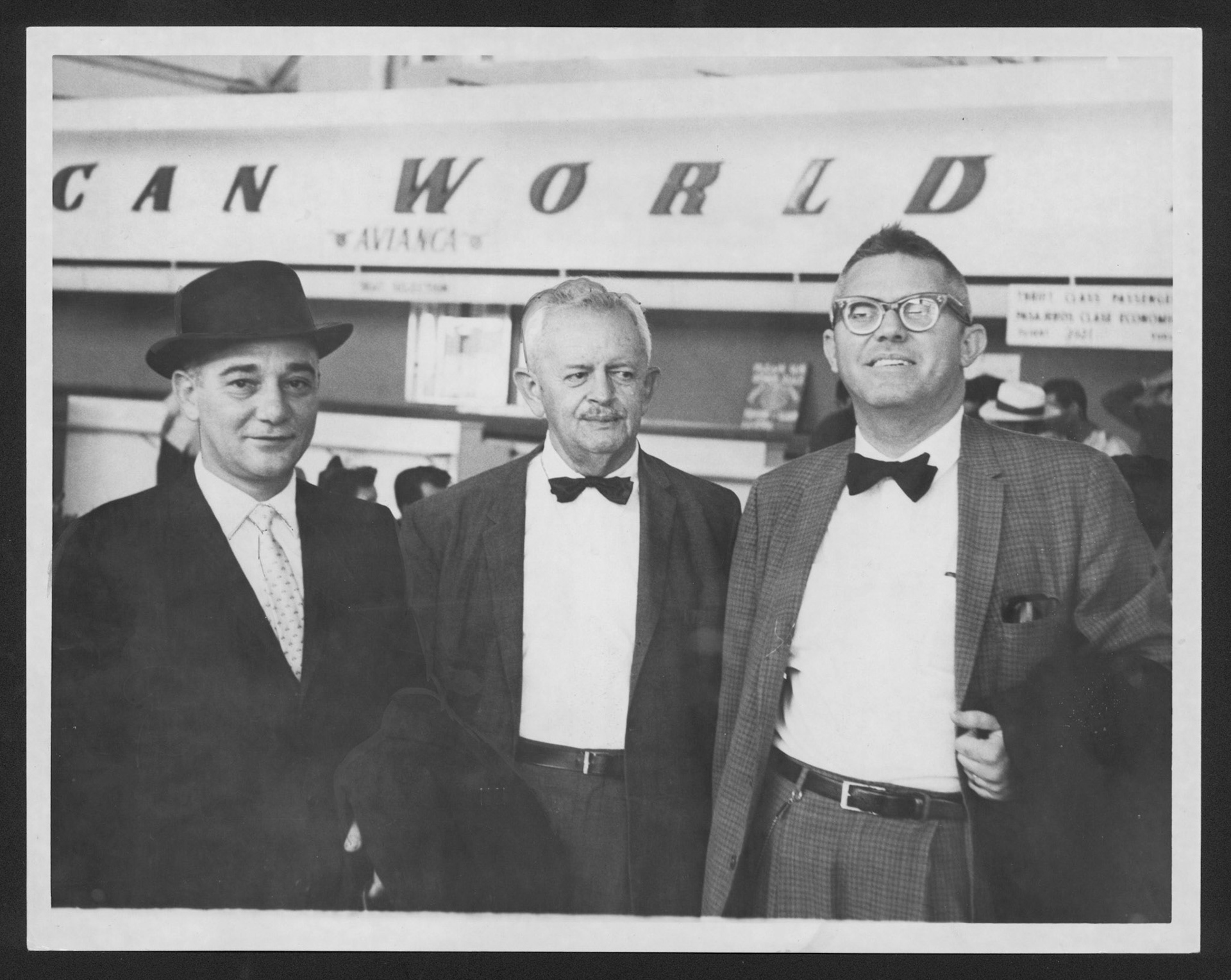 Eduardo Flores, Vicente Jiménez y José L. Feliú PesqueraJulio 25, 1961