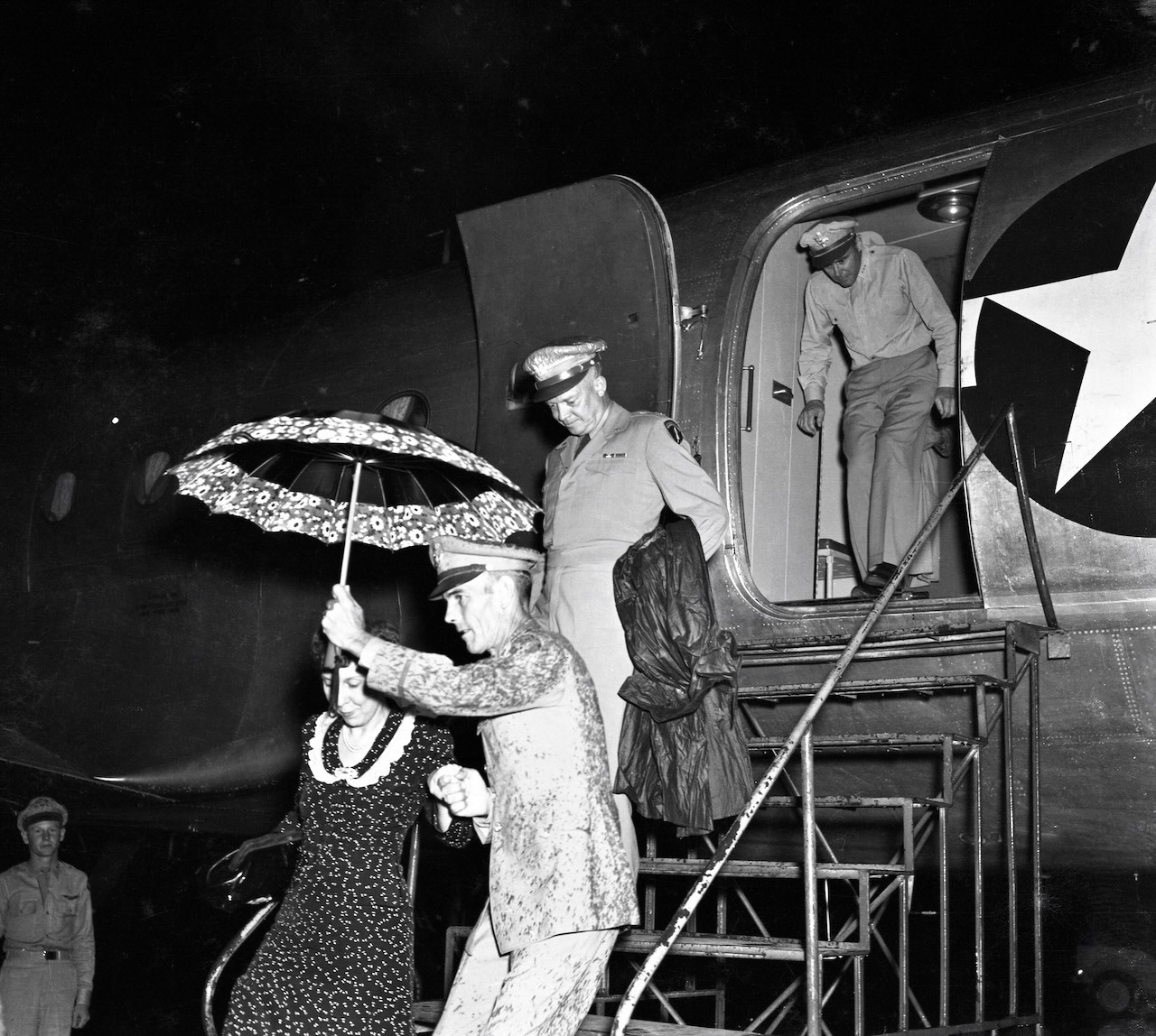 GENERAL DWIGHT D. EISENHOWER LLEGANDO A LA BASE RAMEY, AGUADILLA