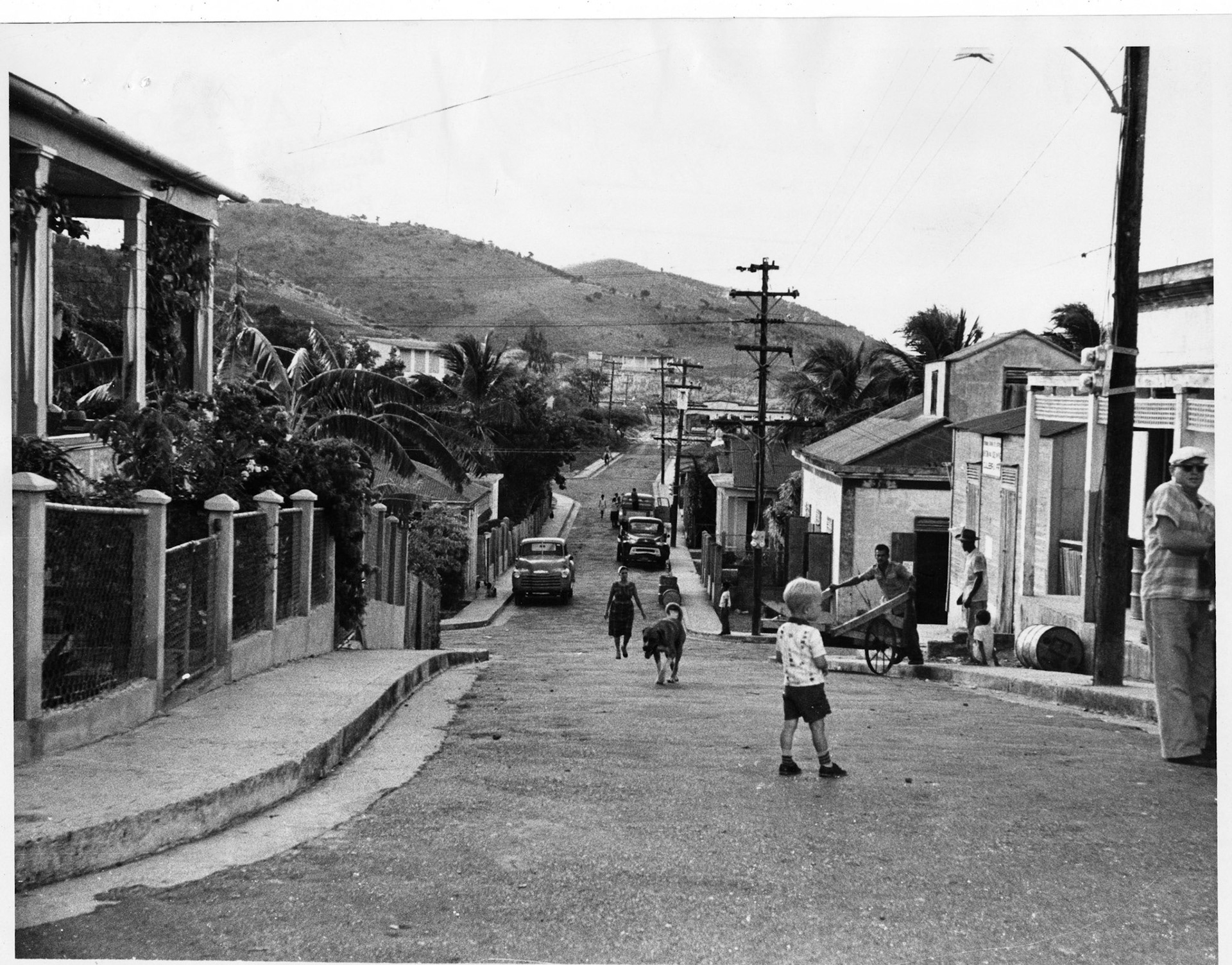 Calle Dewey en Culebra.Agosto 13, 1959
