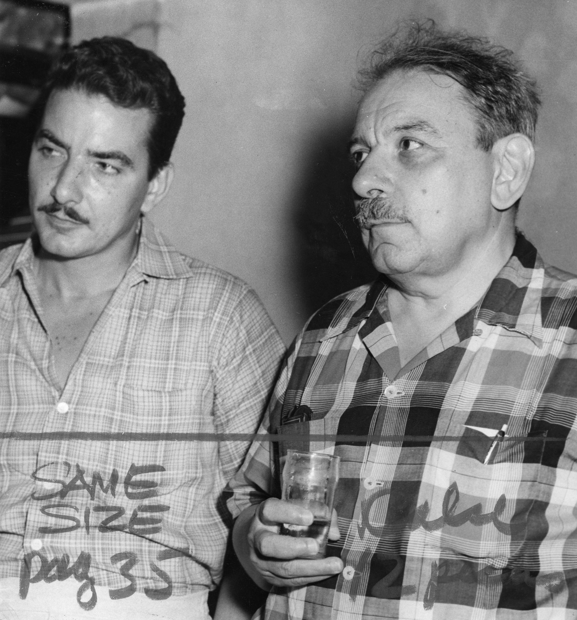 Luis Muñoz Marín con su hijo Luis Muñoz Lee.1956