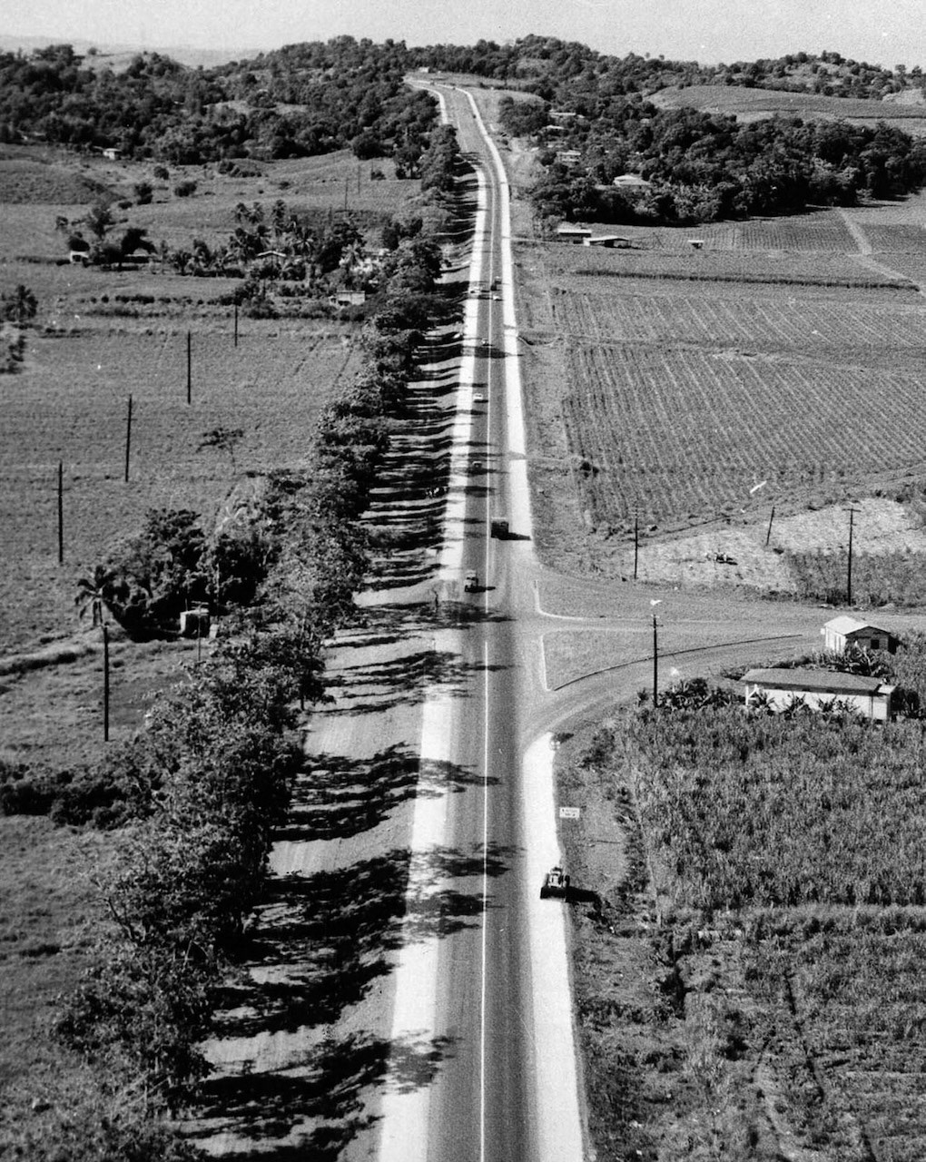 Carretera námero 2 de Mayagüez a Añasco.Julio 25, 1960