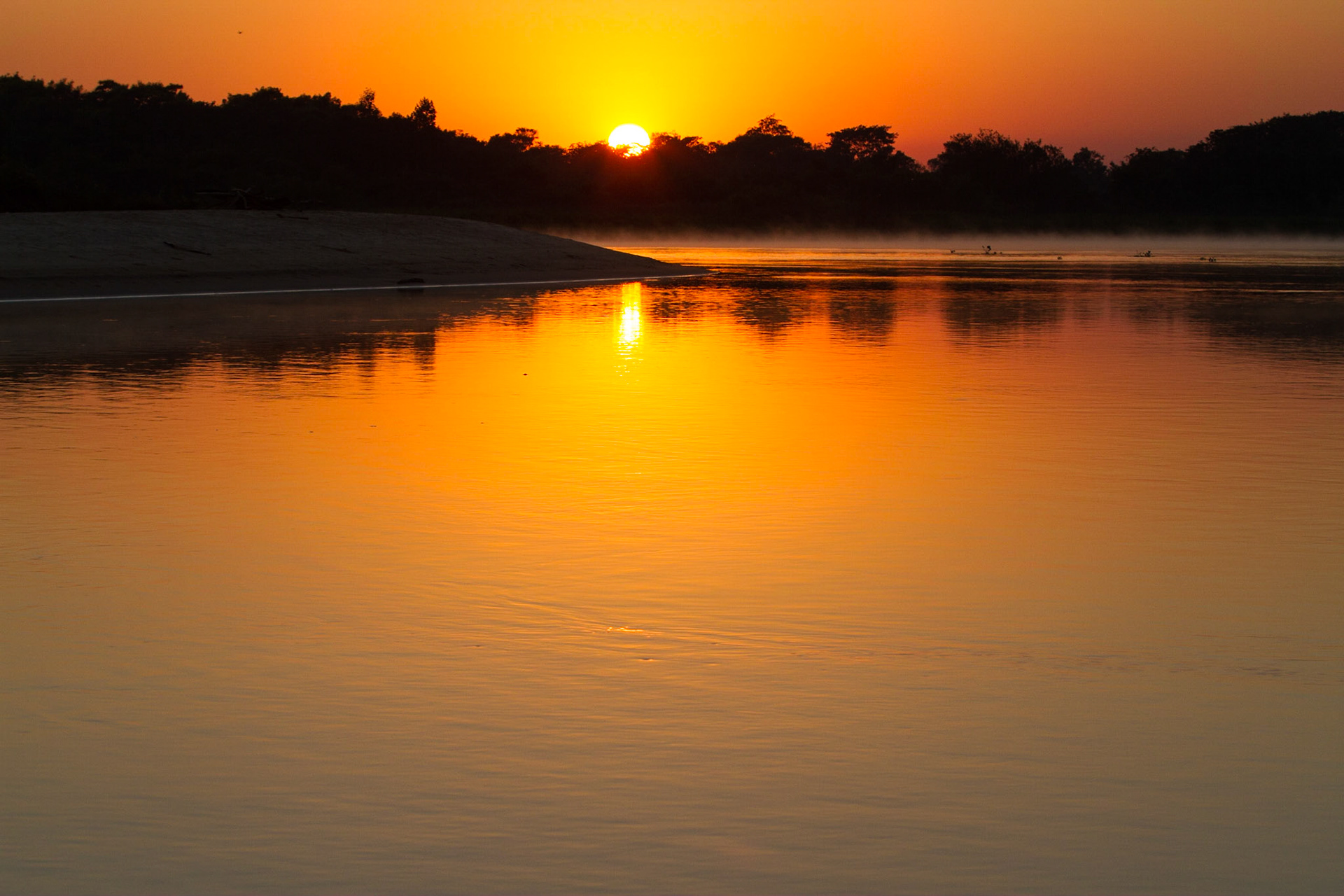 Sunset in the Pantanal, Brazil. 2016.