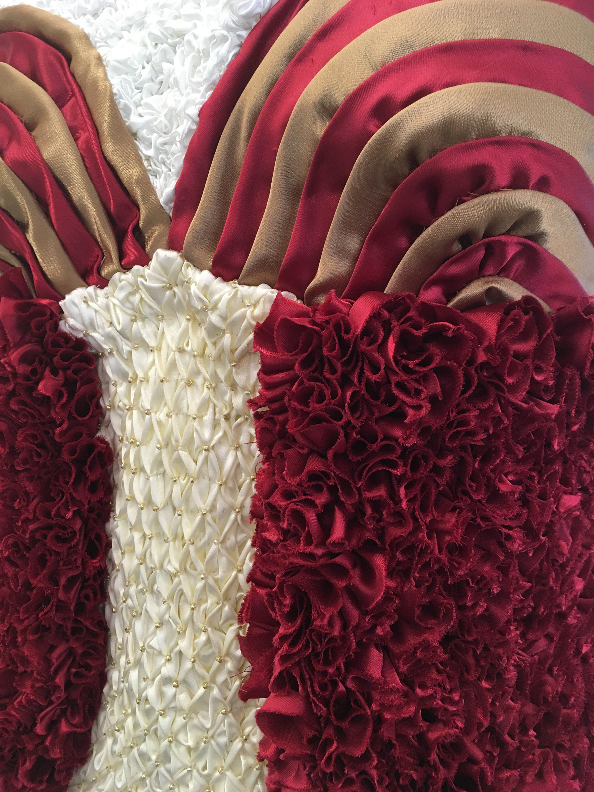 Close Up of Fabric Manipulations
