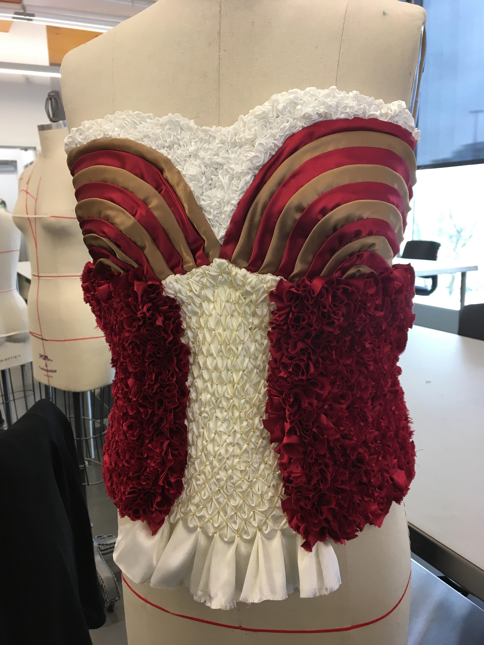 Bustier with Fabric Manipulation