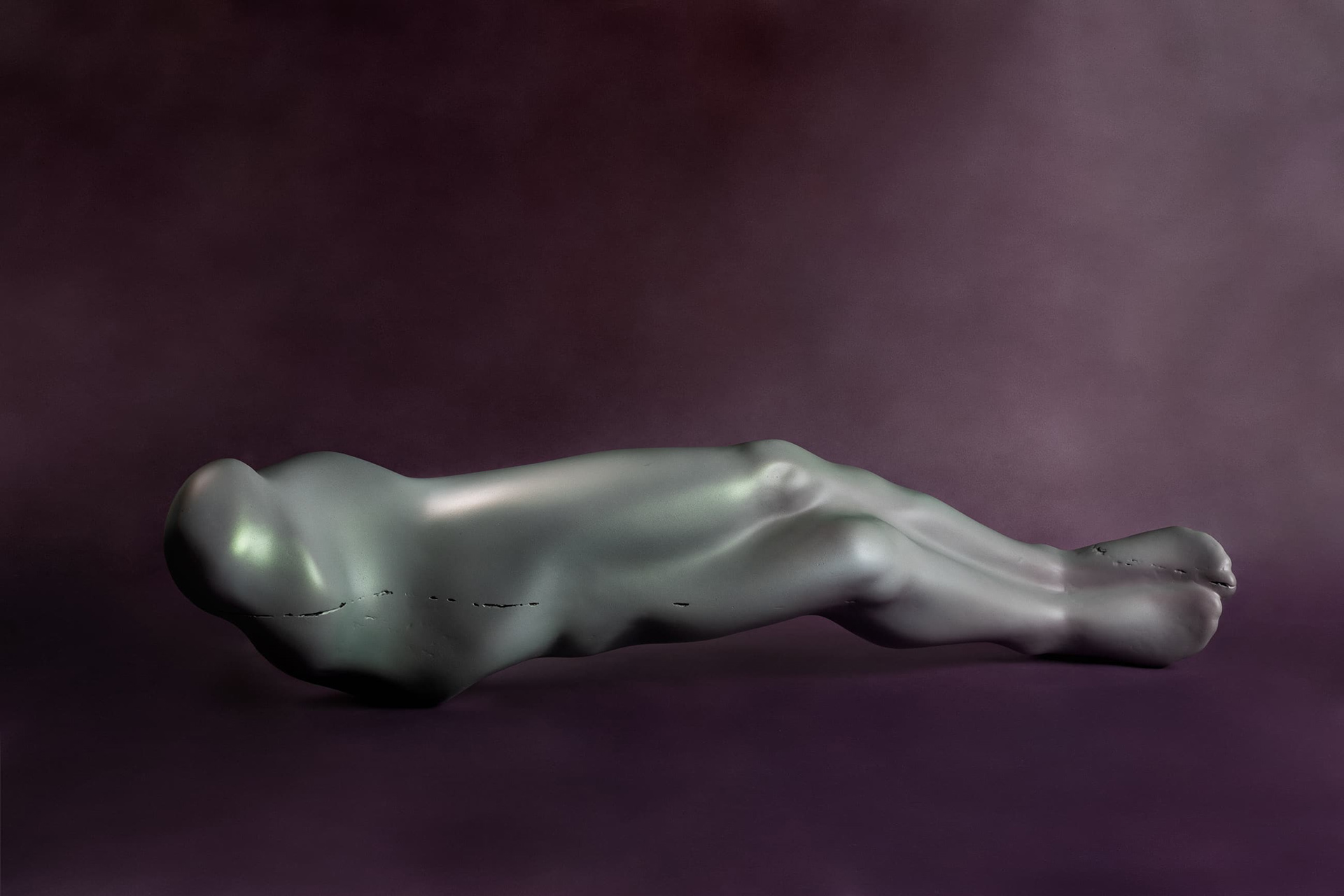 Kamil Kukla, SHELL, own technique, 110 x 40 x 30 cm, 2023.